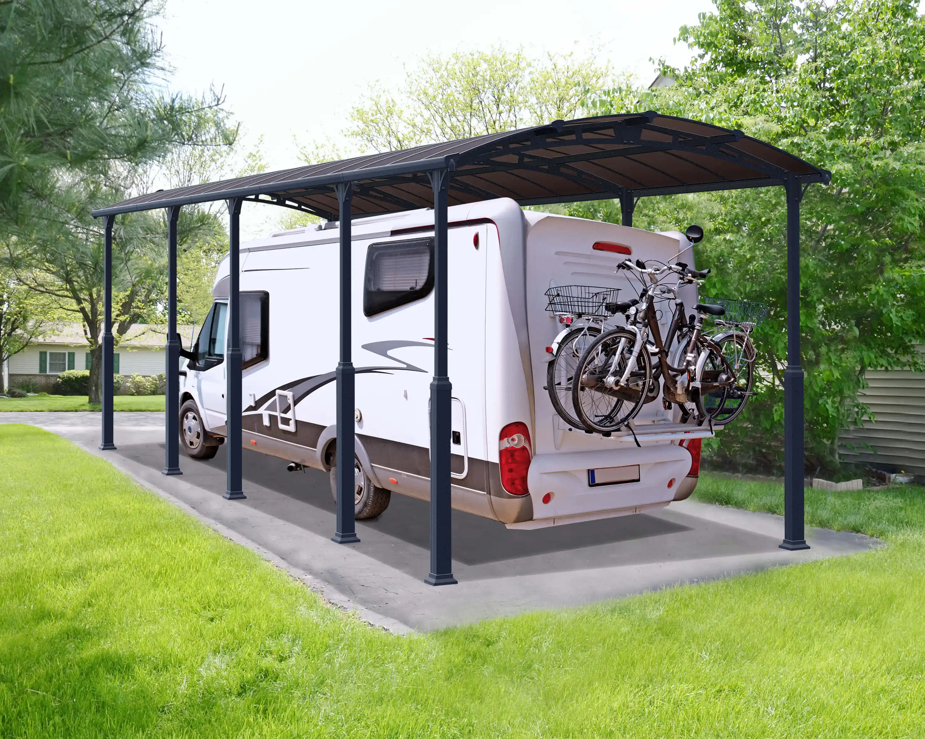 Canopia Alpine Wohnwagen Carport und Bootshaus Dunkelgrau Bronze Canopia Alpine Wohnwagen Carport und Bootshaus Dunkelgrau Bronze