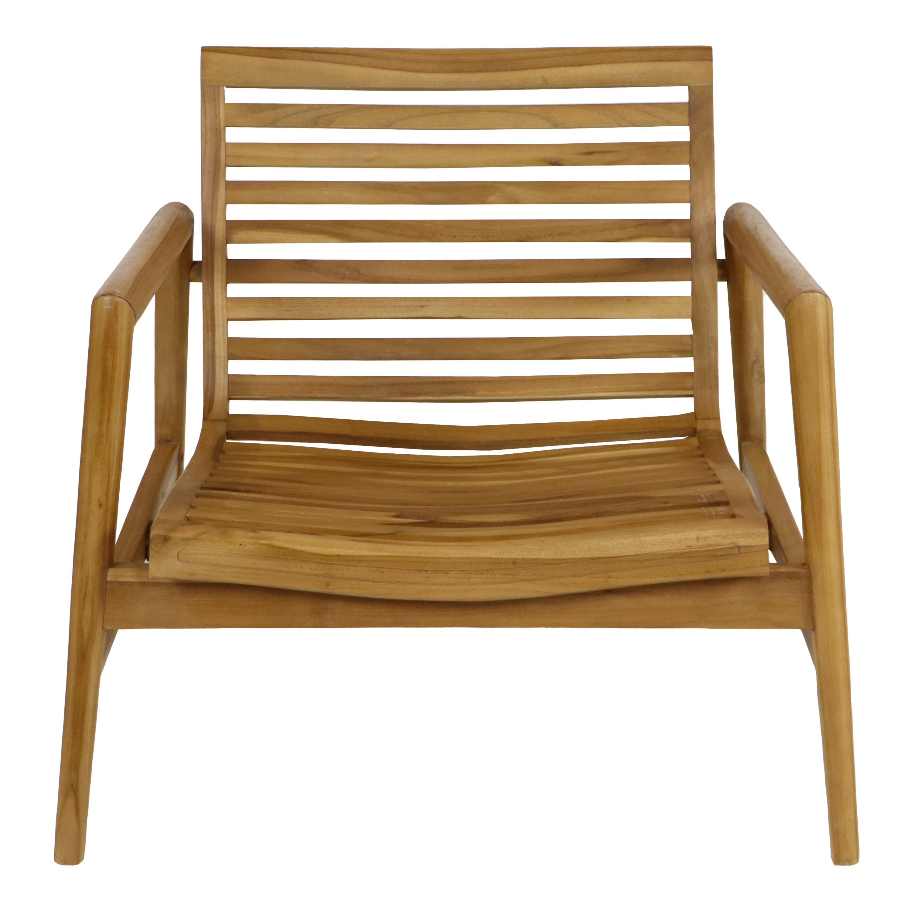 AXI June Lounge Set 4-piece with bench. table & 2 chairs - Teak/Cream