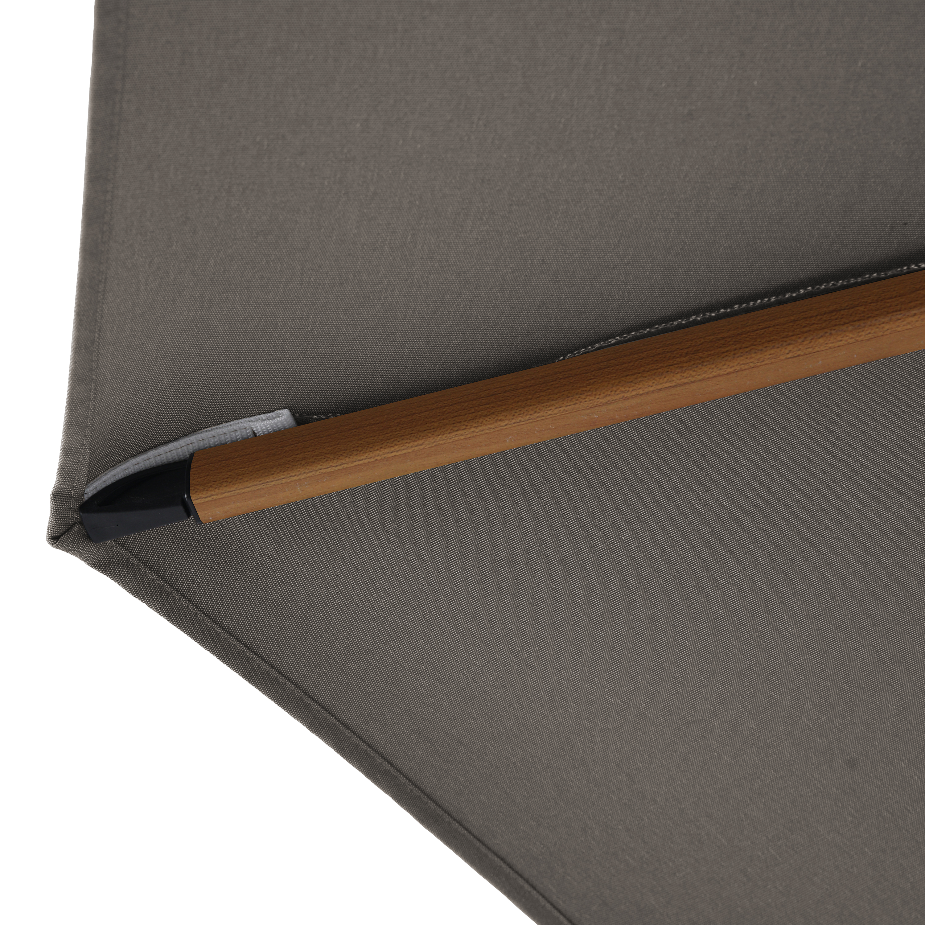 AXI Apollo Premium Zweefparasol 300x300cm Houtlook/taupe 
