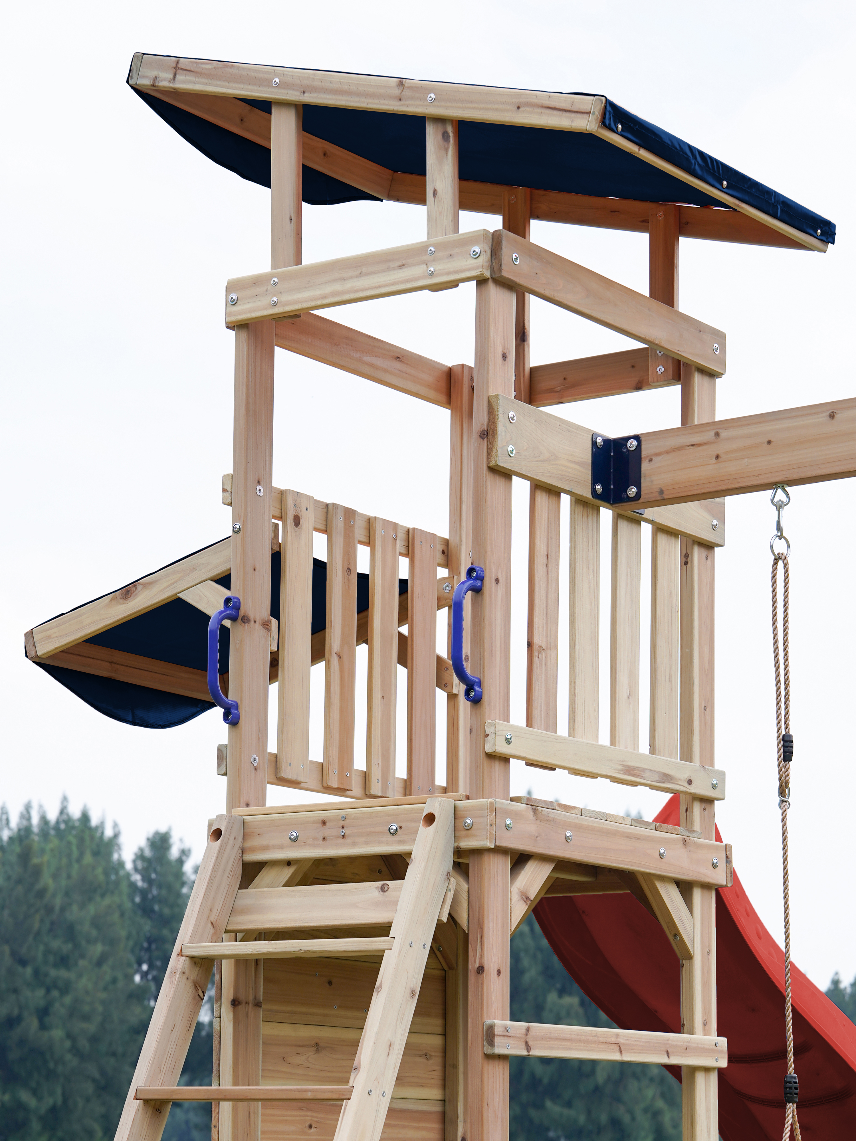 AXI Malik Play Set with Double Swing Brown - Red Slide 