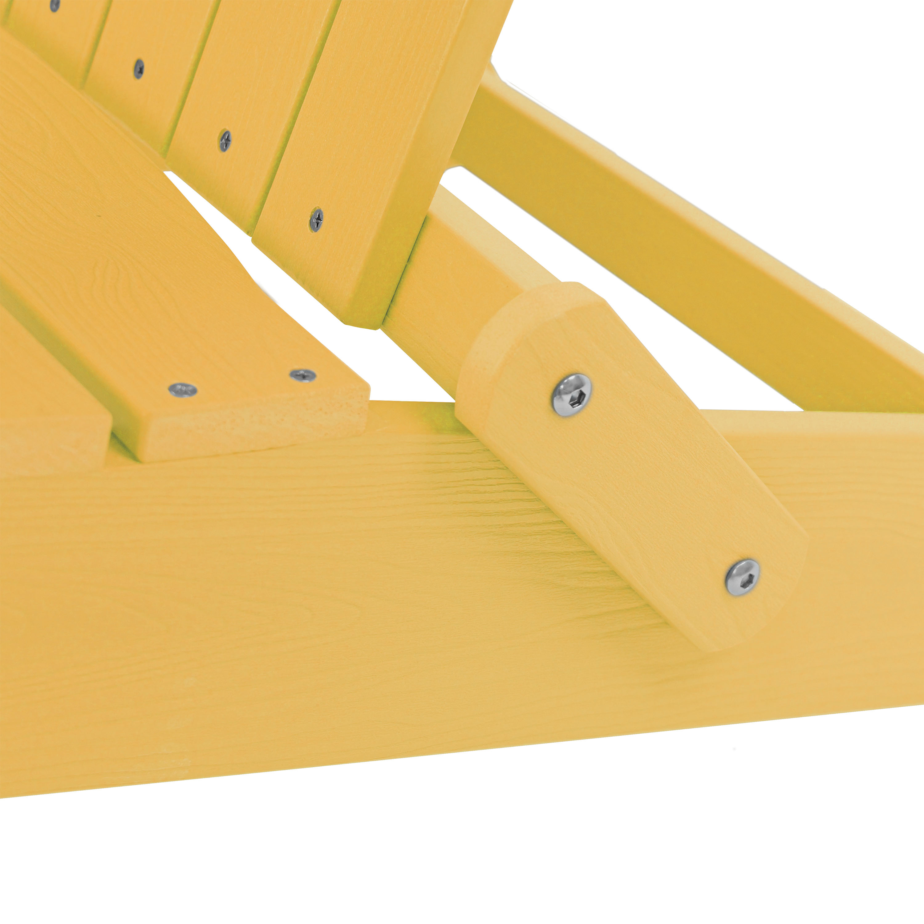 AXI Claire Folding Adirondack Chair Plastic Yellow