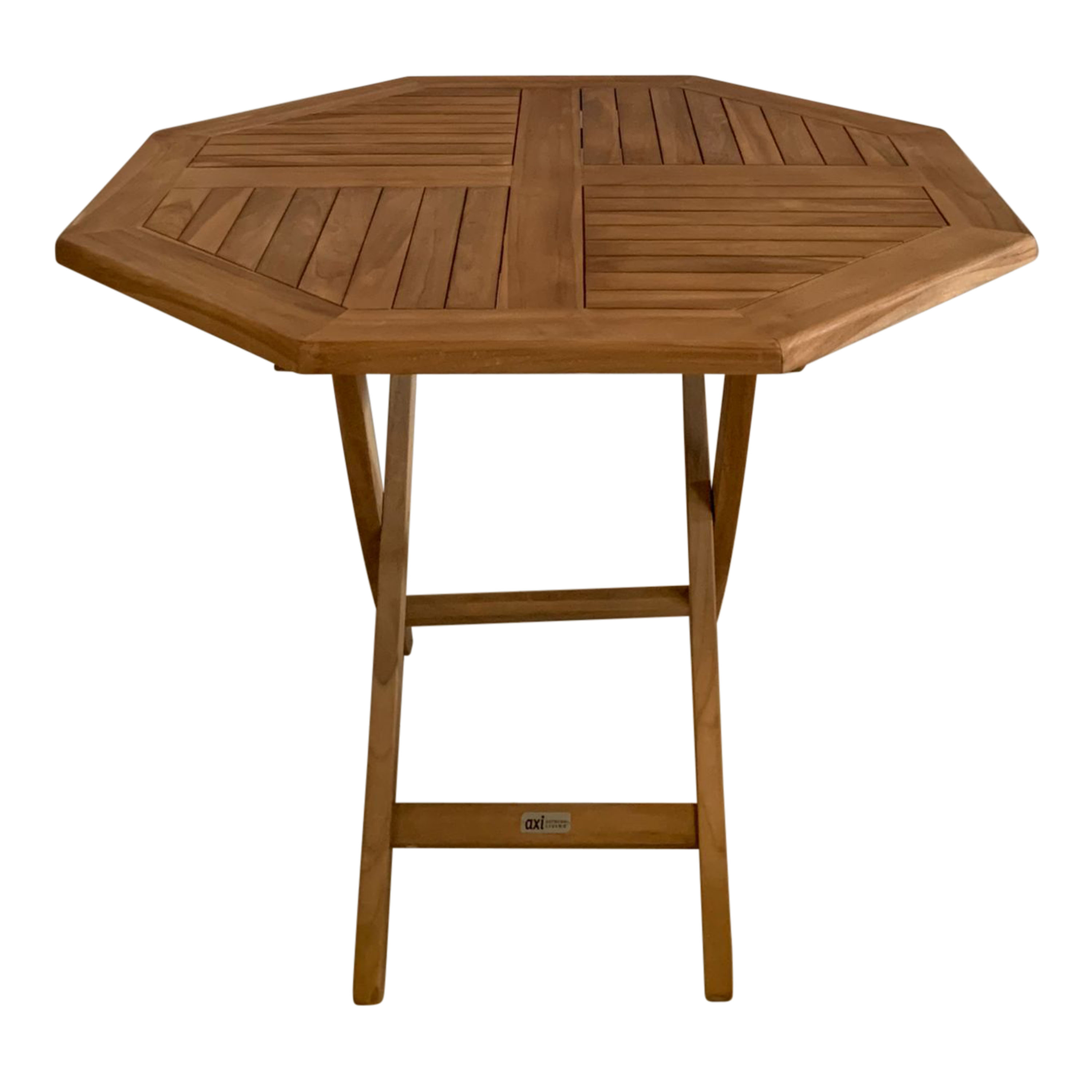 AXI Sana Teak Garden Table Octagonal Foldable 100 cm