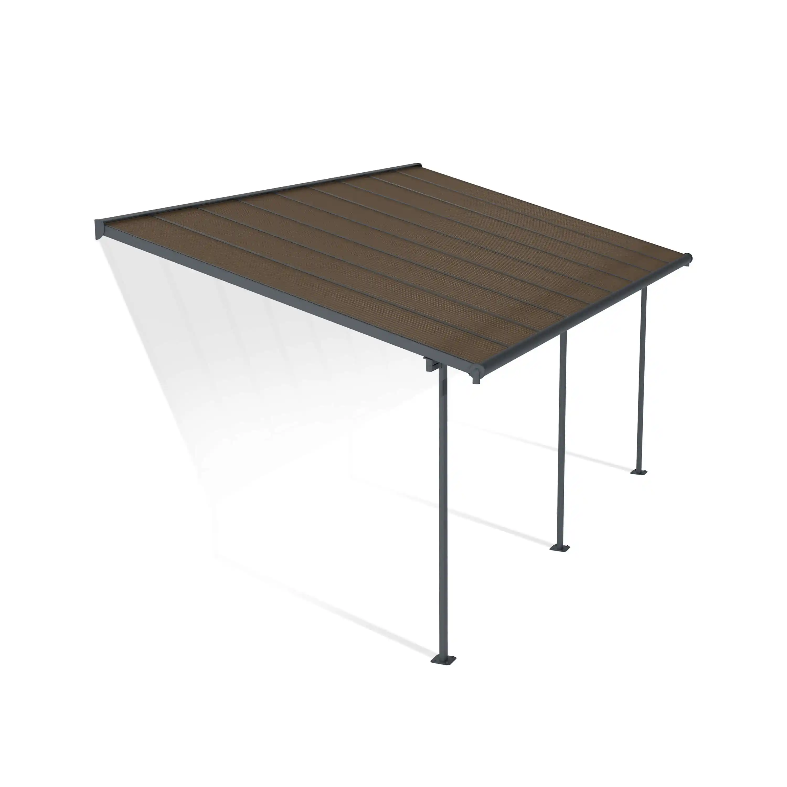 Canopia Capri 555X295X299 cm Terrasoverkapping Donkergrijs Brons