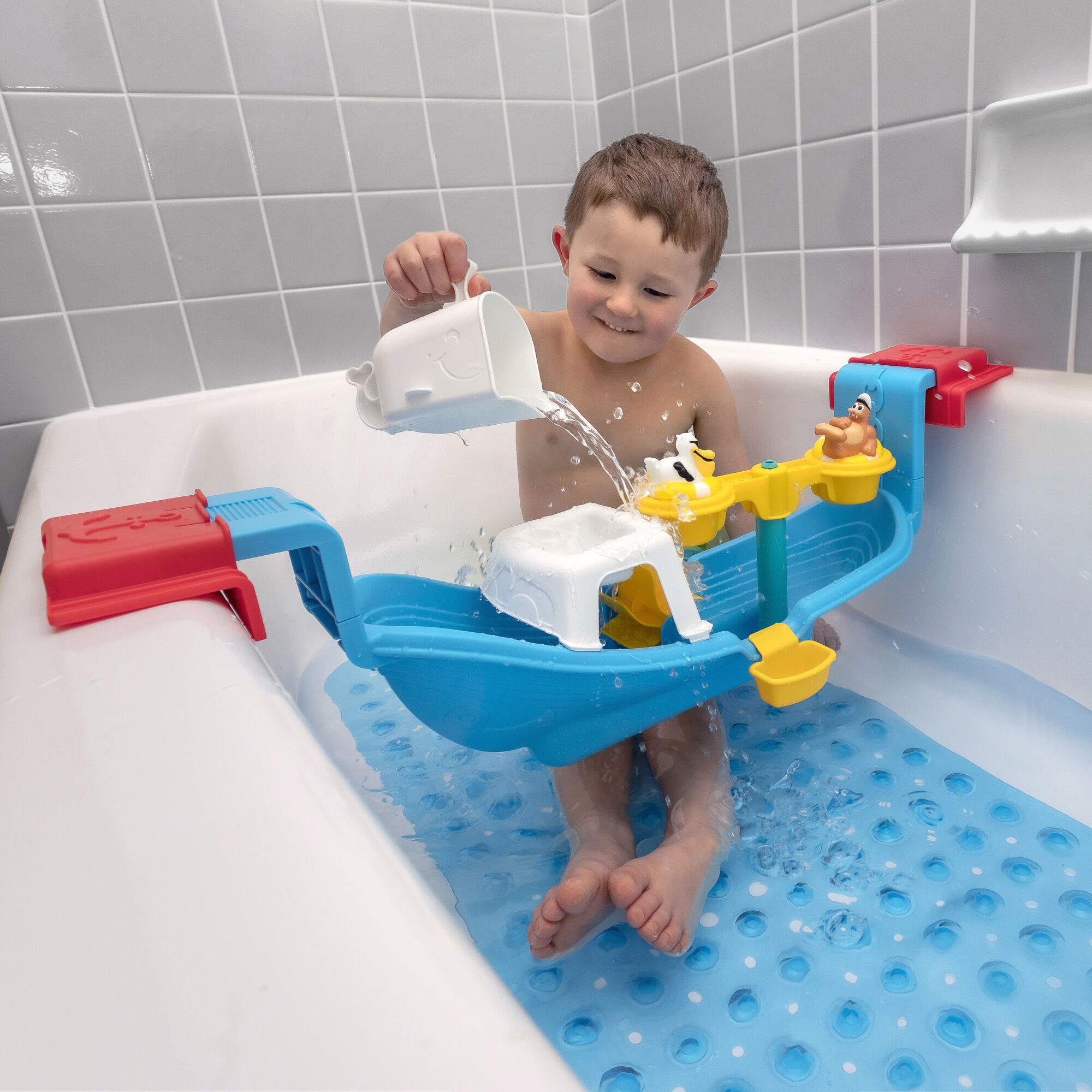 Step2 Nautical Rain Showers Bath Set-0733538414093 Step2 Nautical Rain Showers Bath Set