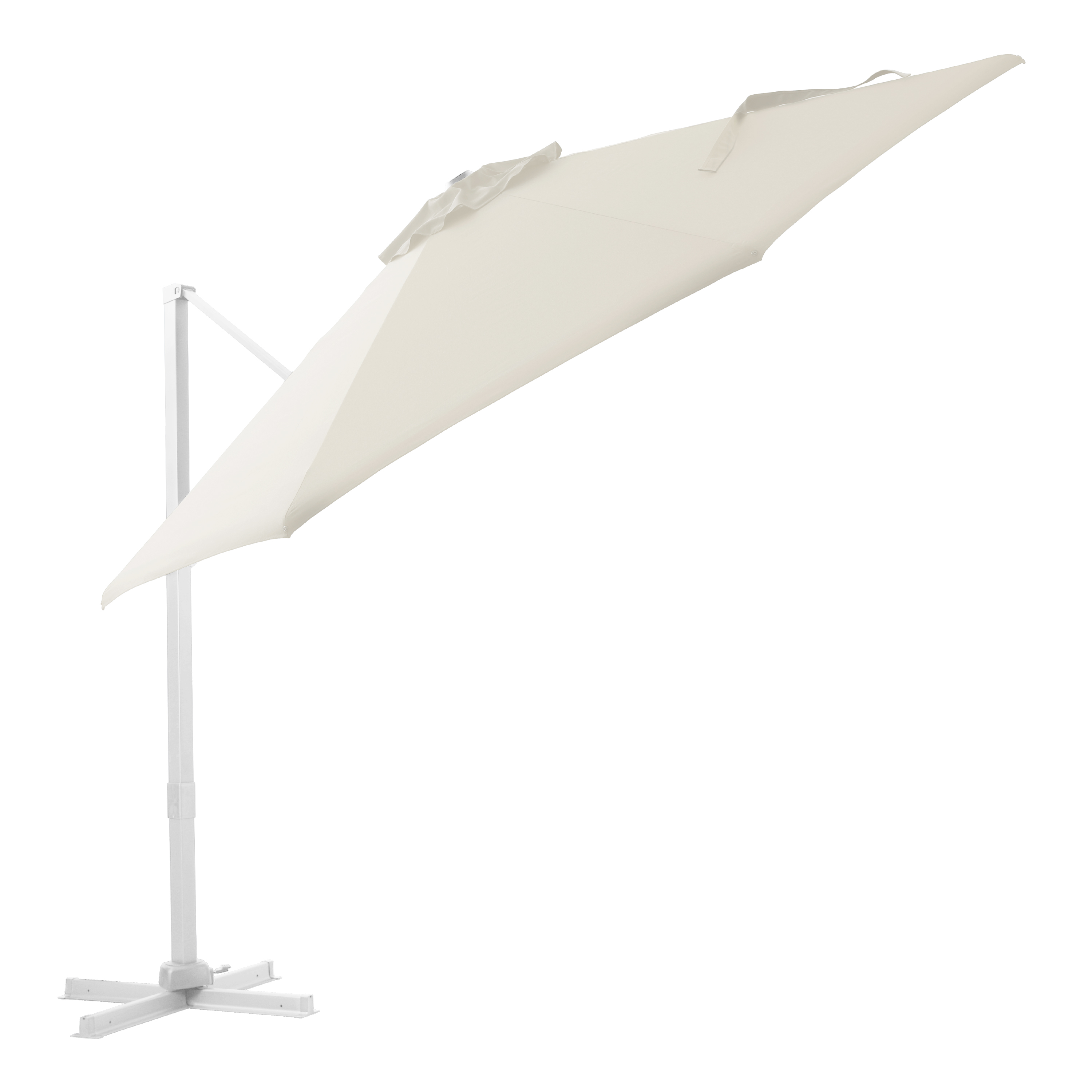 AXI Cyrus Premium Ampelschirm Ø 300cm Weiß/Beige