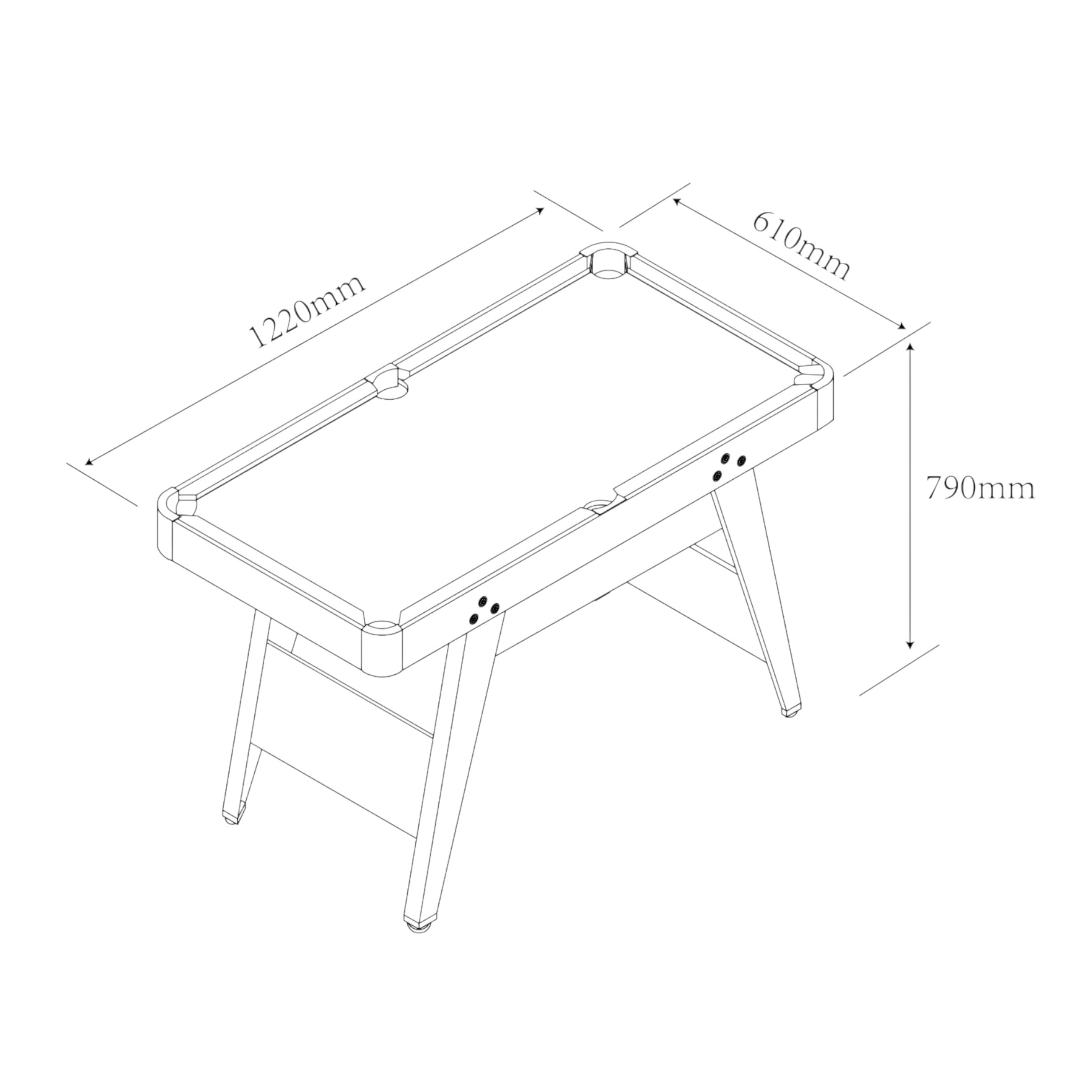 Cougar Battle Pool Table 4ft
