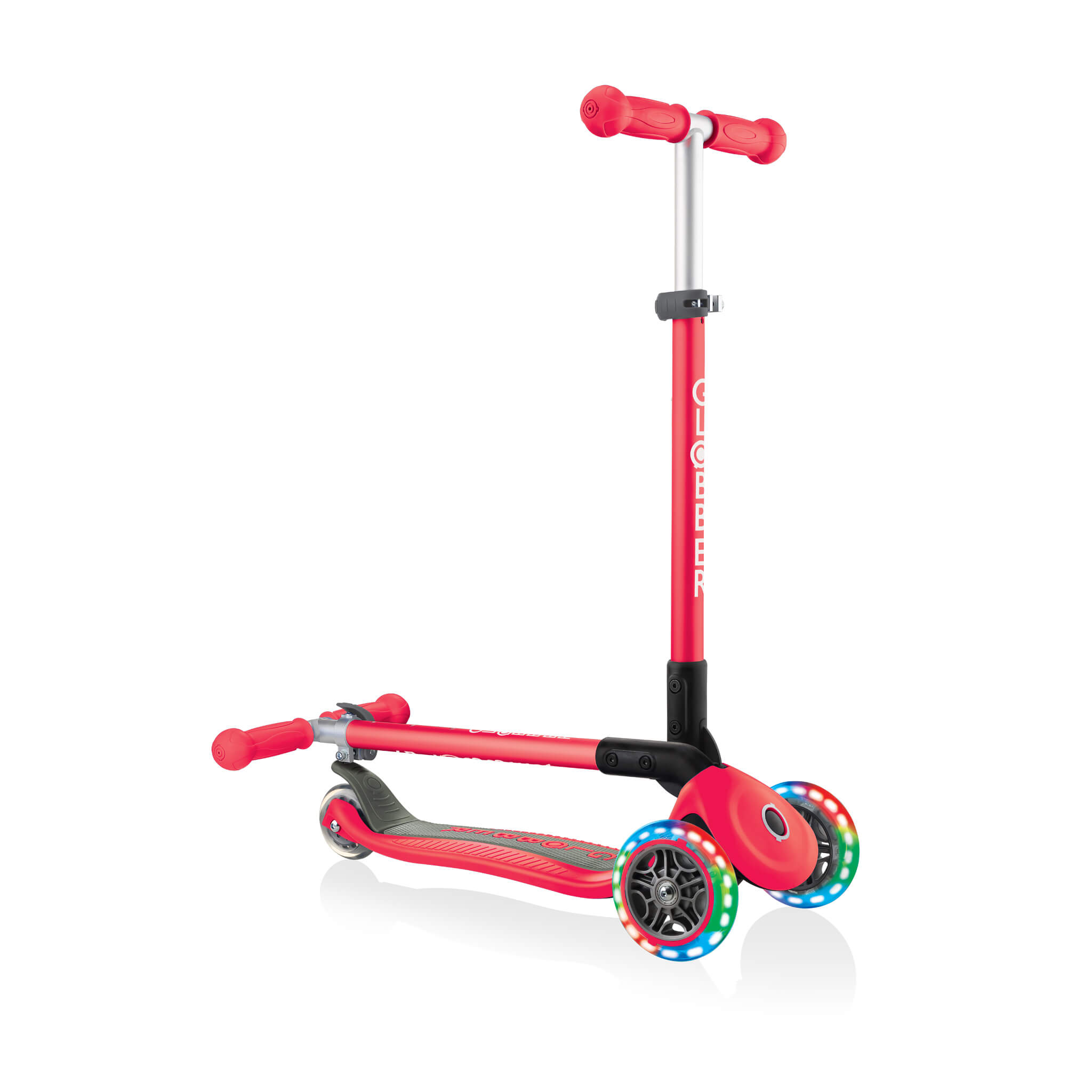 Globber Primo Foldable Lights Step Rood