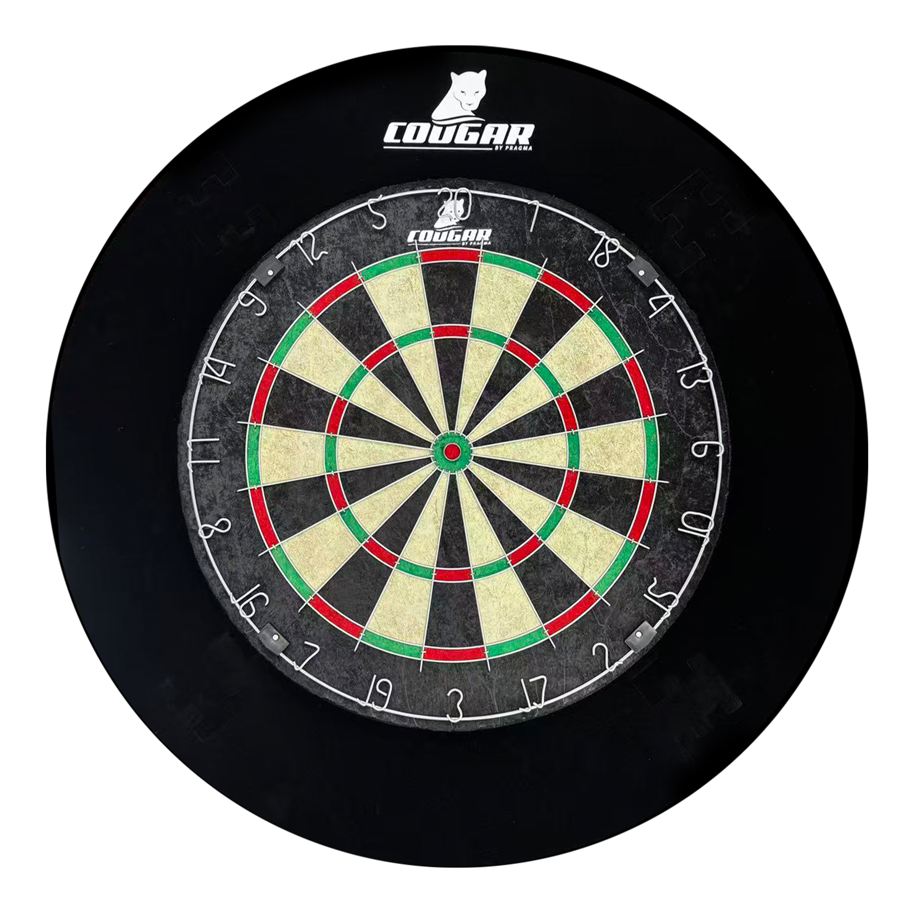 Cougar Professional Dartboard with Surround – Incl. Darts and Scoreboard