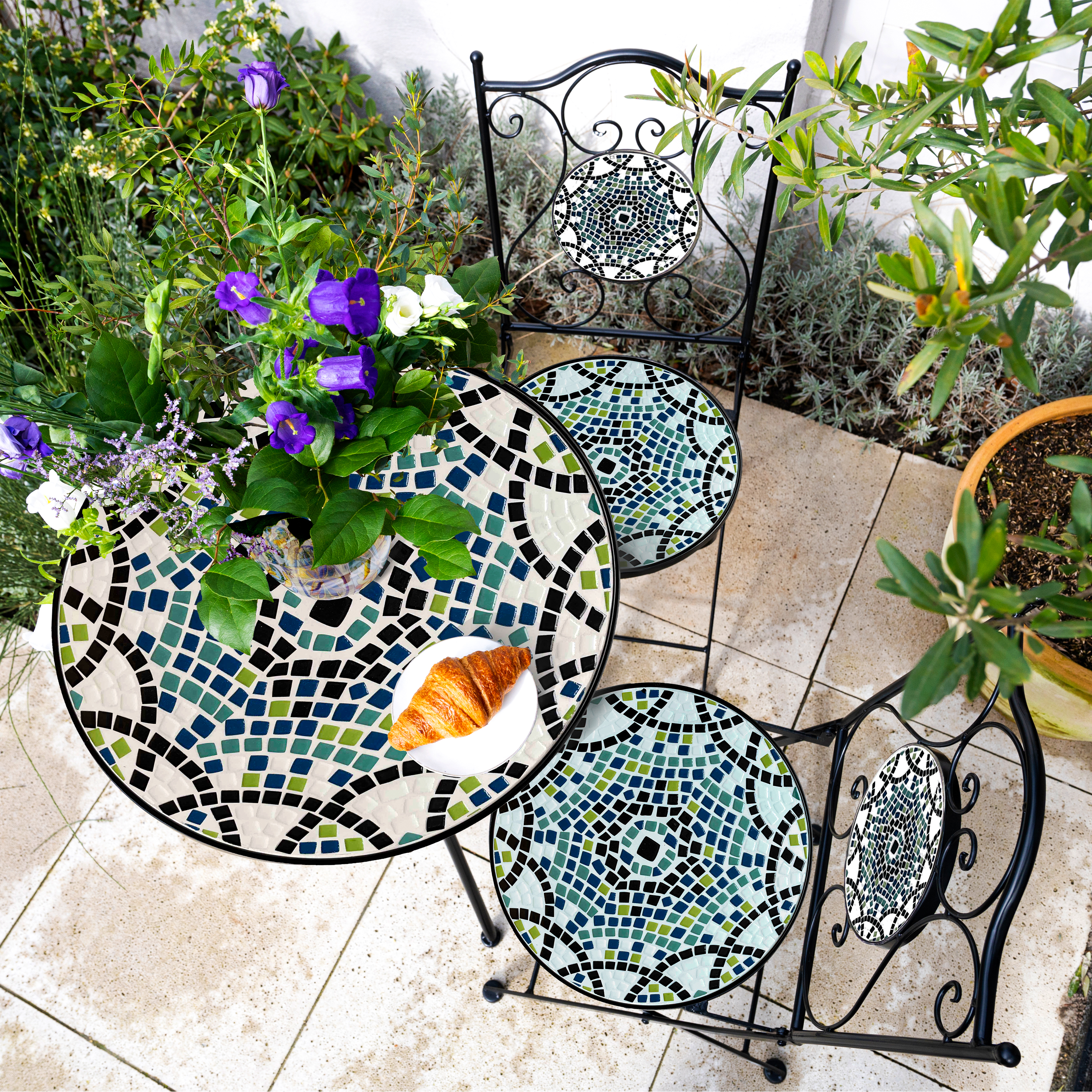 AXI Amélie Mosaik Bistro Set Mehrfarbig