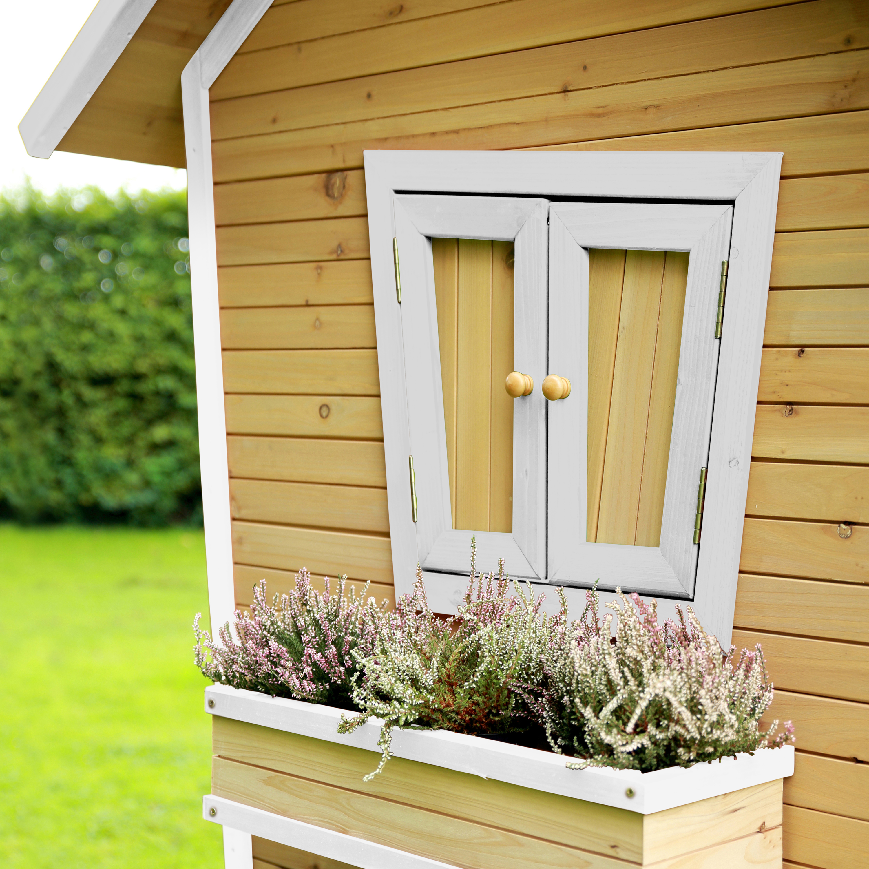 AXI Robin Playhouse Brown/White - Purple Slide