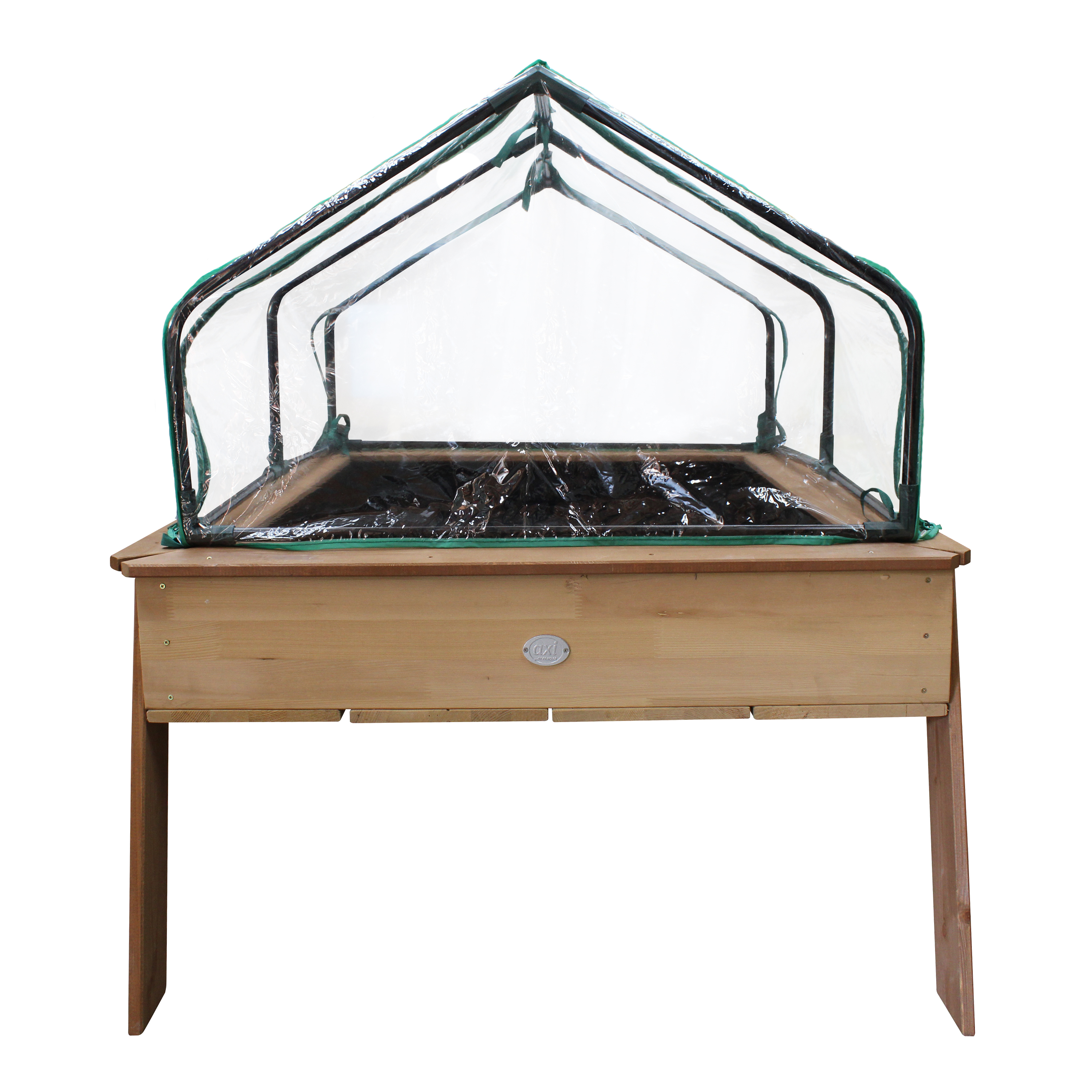 AXI Linda Gardening Table with Greenhouse - Brown