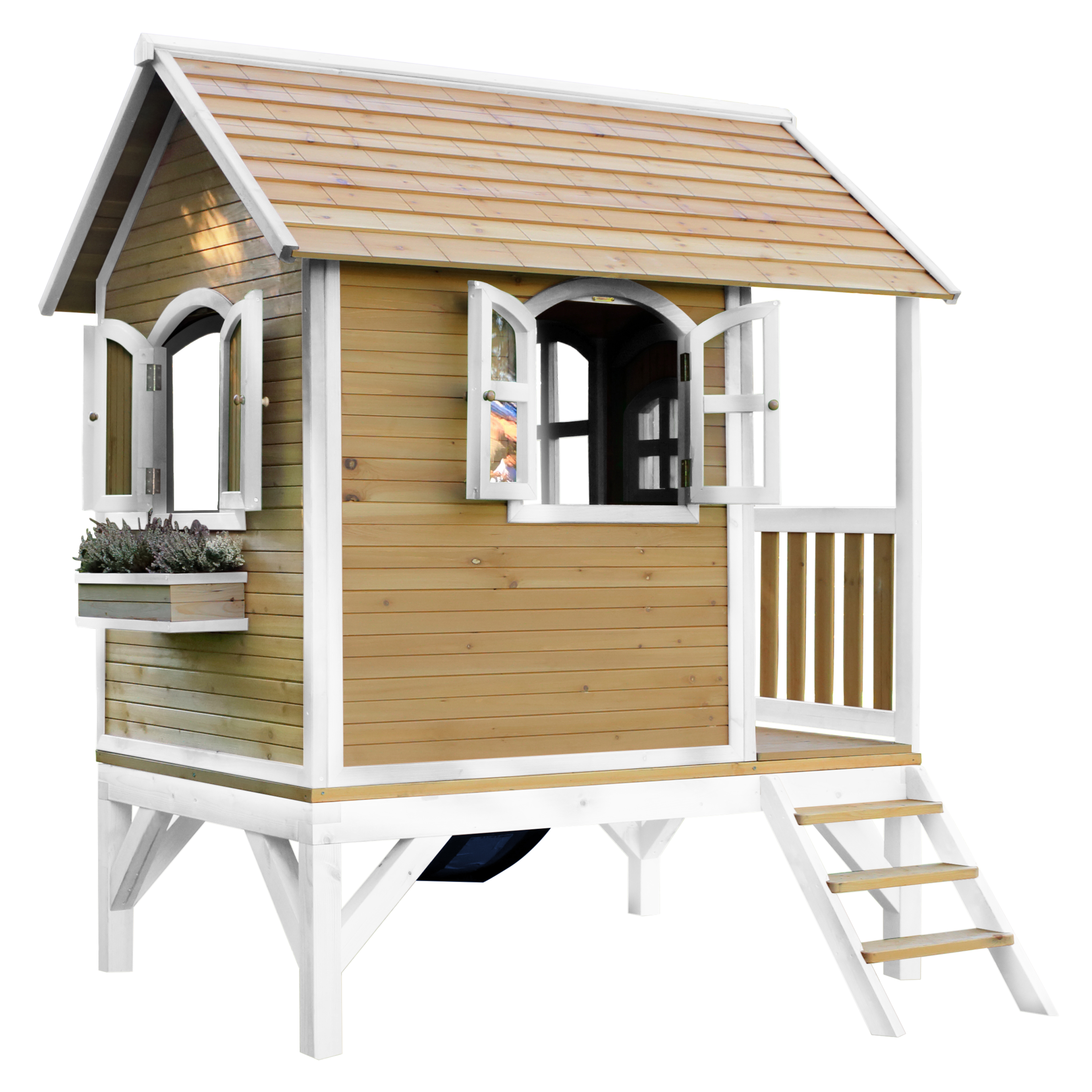 AXI Tom Playhouse Brown/White - Blue Slide