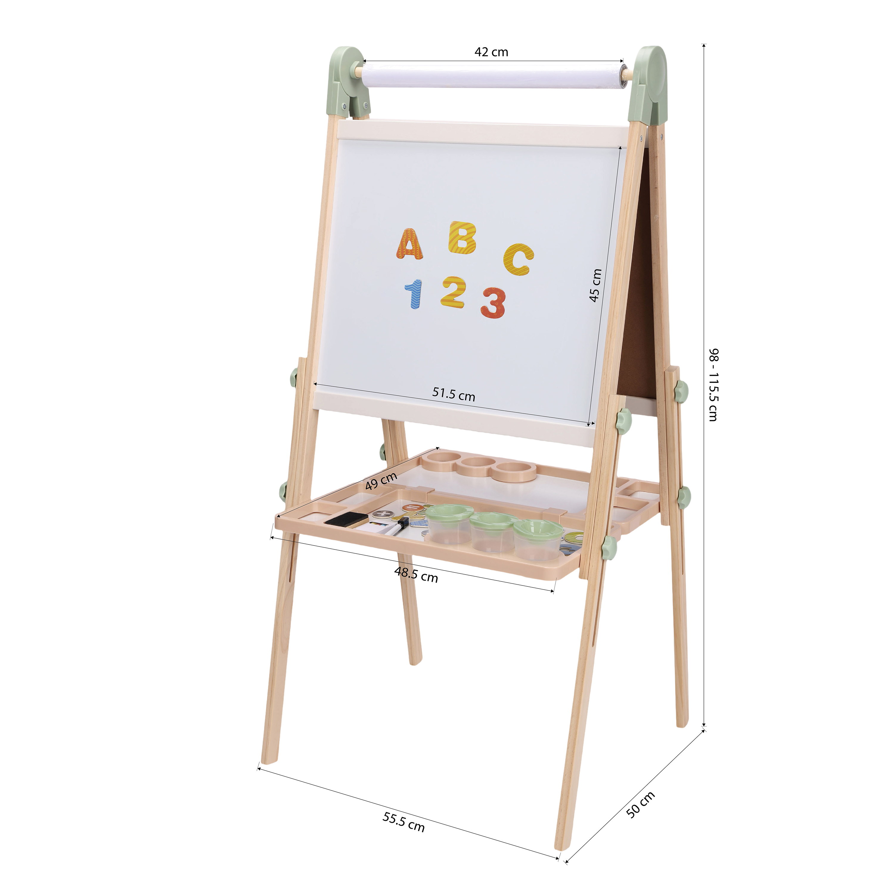Sunny Luna Activity Easel – Natural Brown