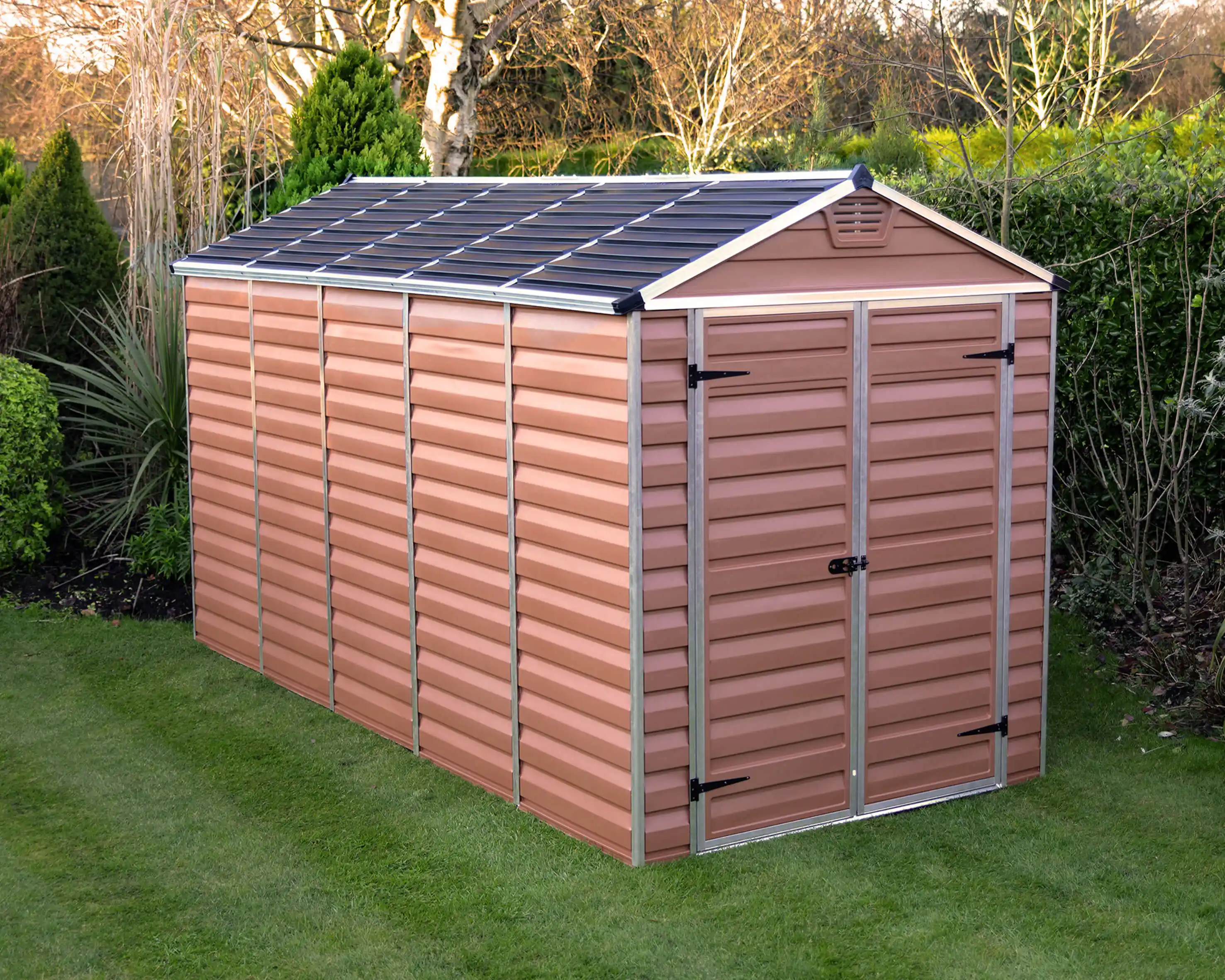 Canopia Skylight 378X185X217 cm Openlucht schuur voor tuin Amber-7290103123680 Canopia Skylight 378X185X217 cm Openlucht schuur voor tuin Amber