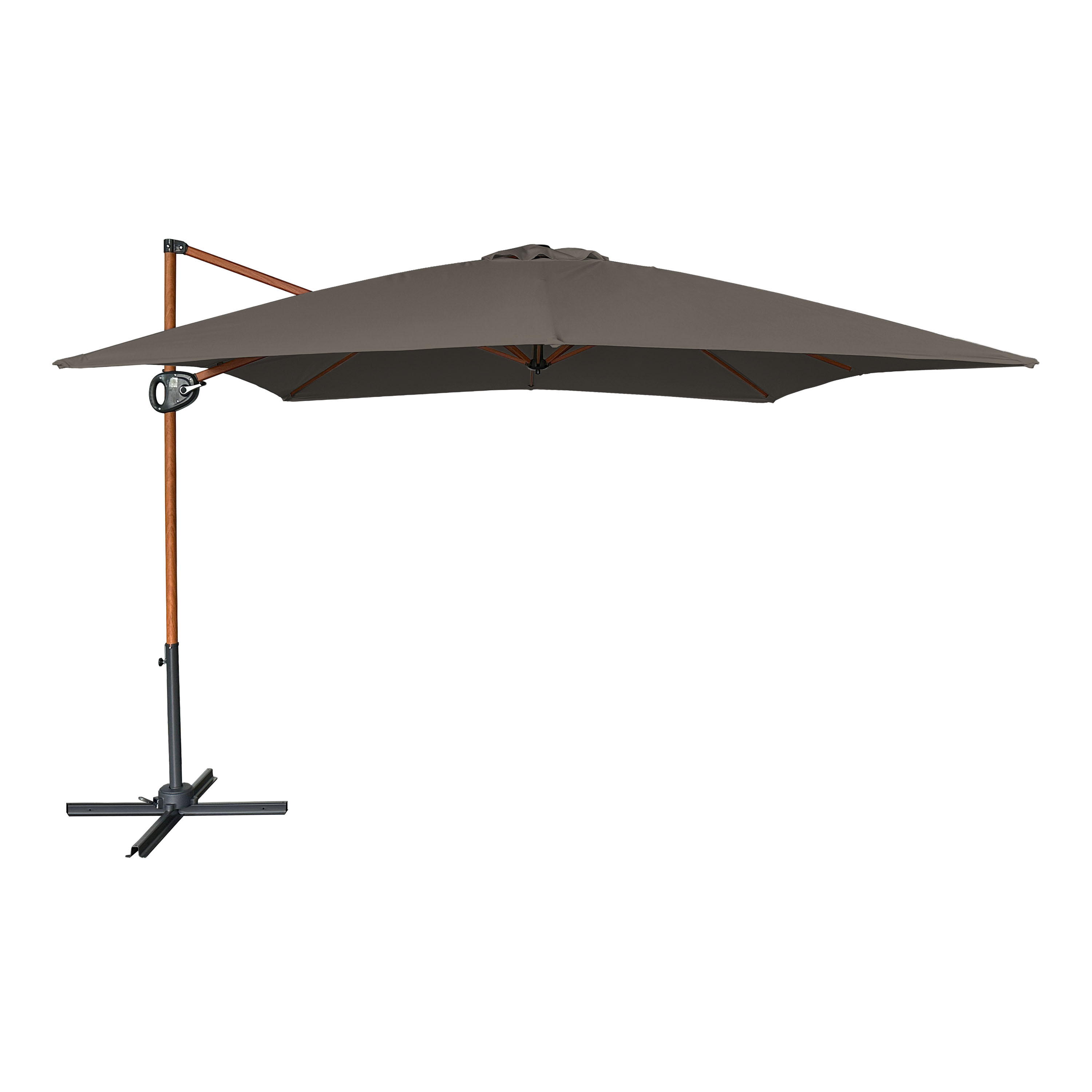 AXI Mira Cantilever Parasol 300x300cm Wood-look/Taupe
