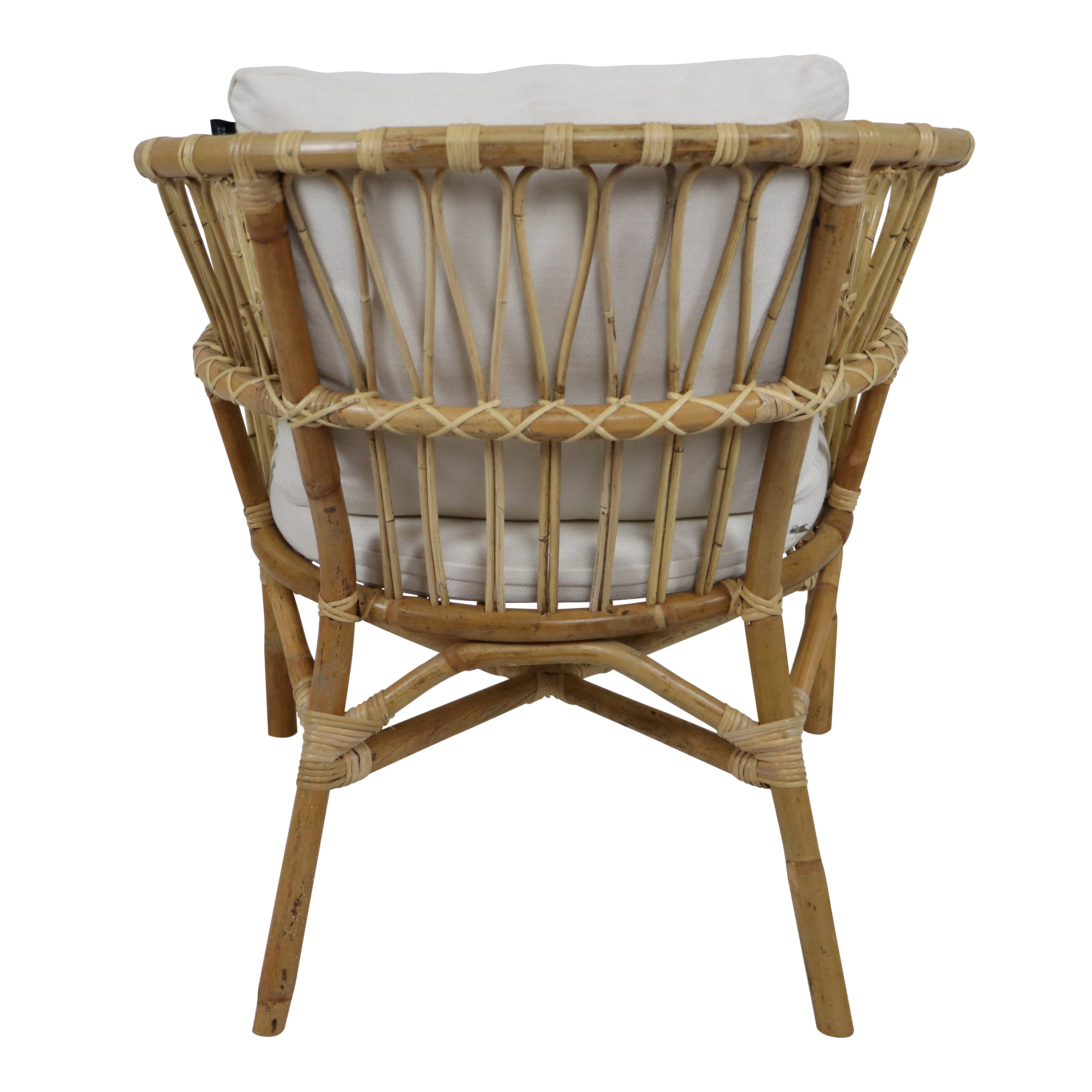 AXI Mary Rattan Lounge Set – 4-Piece with Sofa, Table, and 2 Chairs Natural/White-8720365066238 AXI Mary Rattan Lounge Set – 4-Piece with Sofa, Table, and 2 Chairs Natural/White
