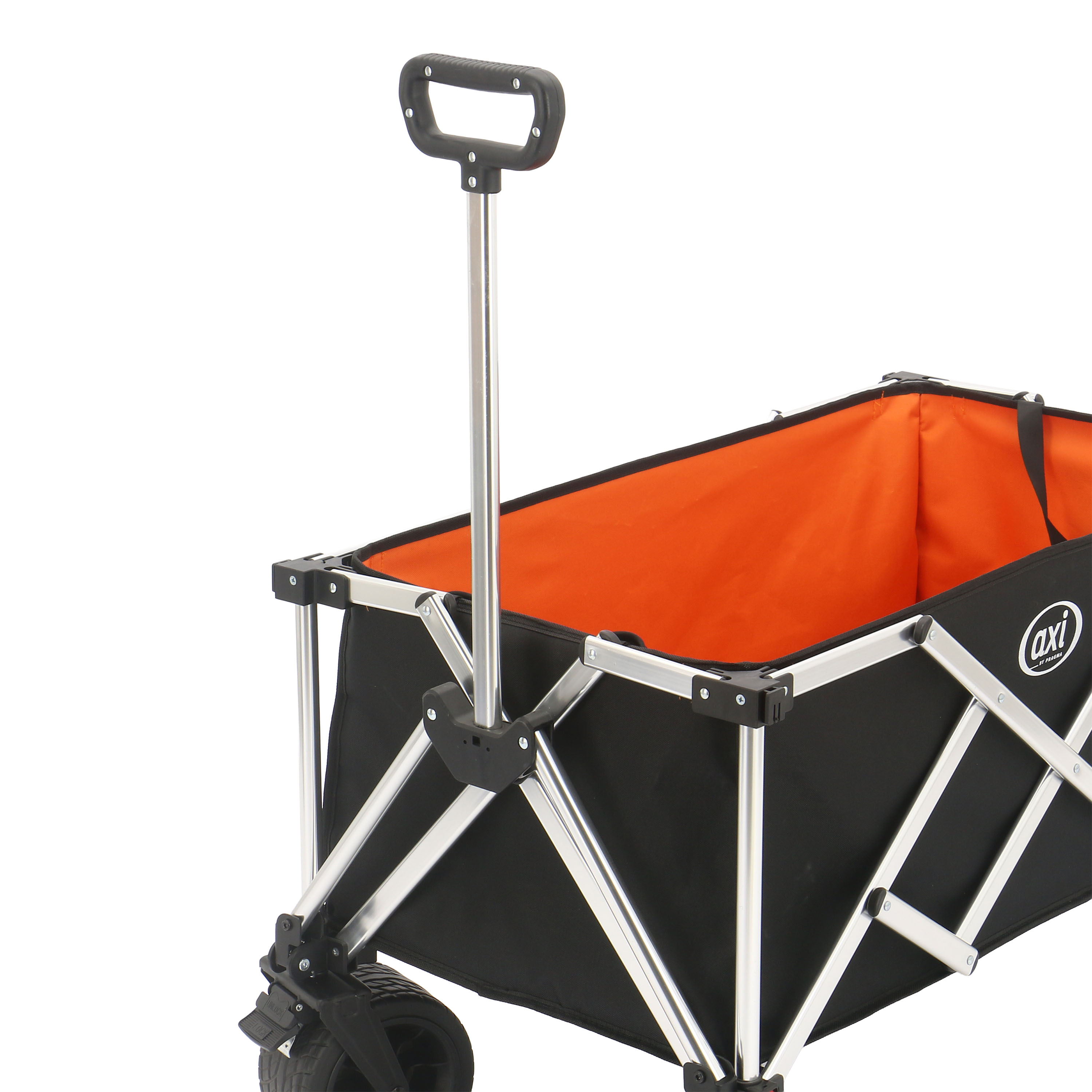 AXI SB151 Foldable Beach Wagon Aluminium - Black/Orange
