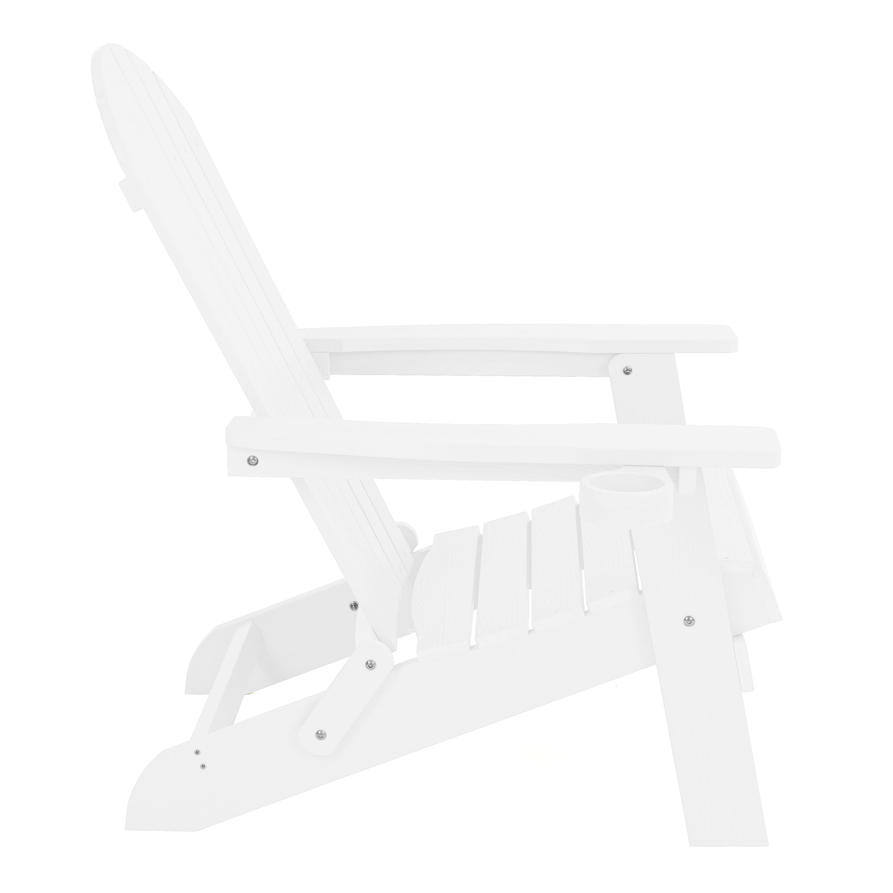 AXI Claire Folding Adirondack Chair Plastic White