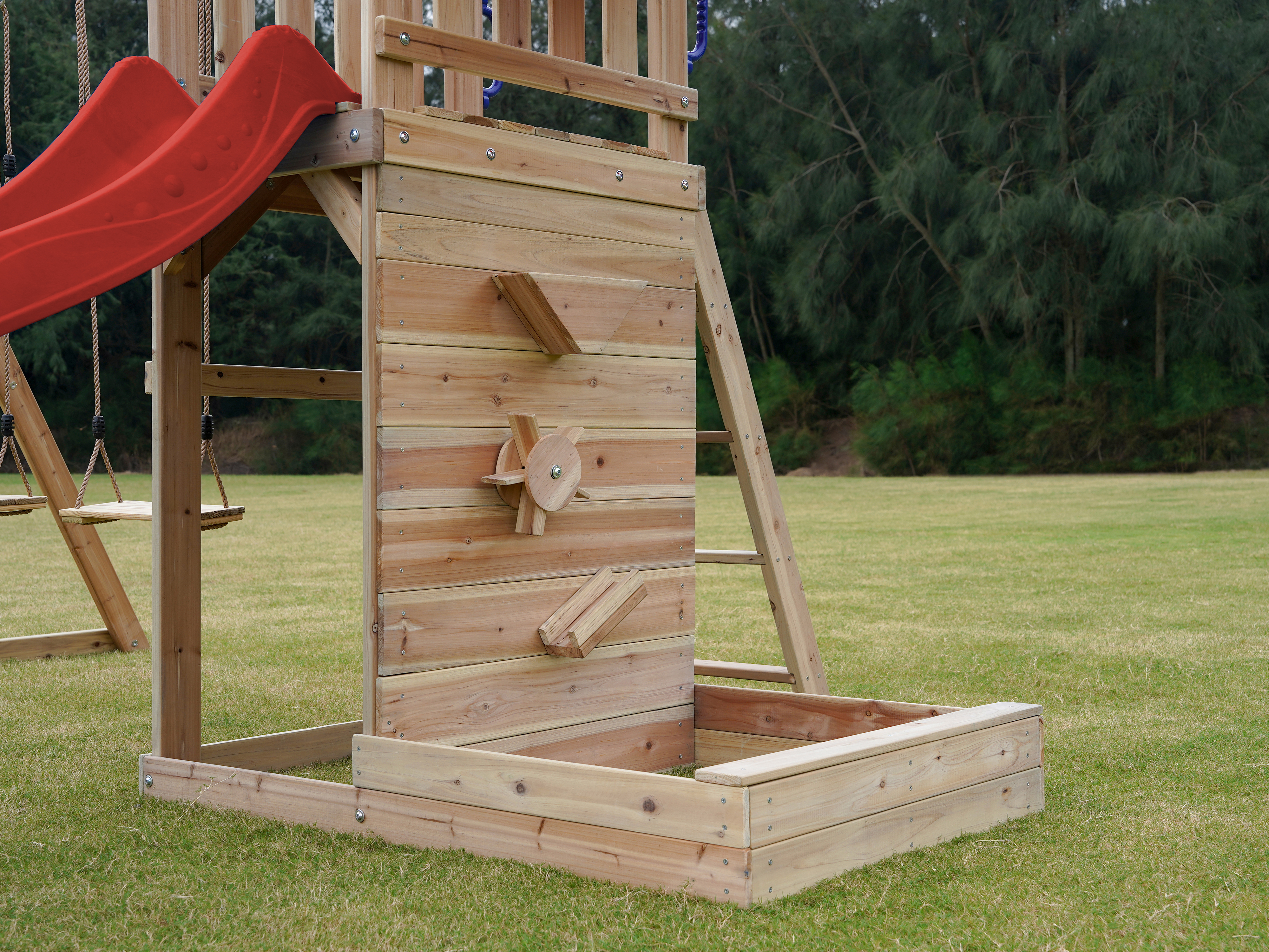 AXI Malik Play Set with Double Swing Brown - Red Slide 