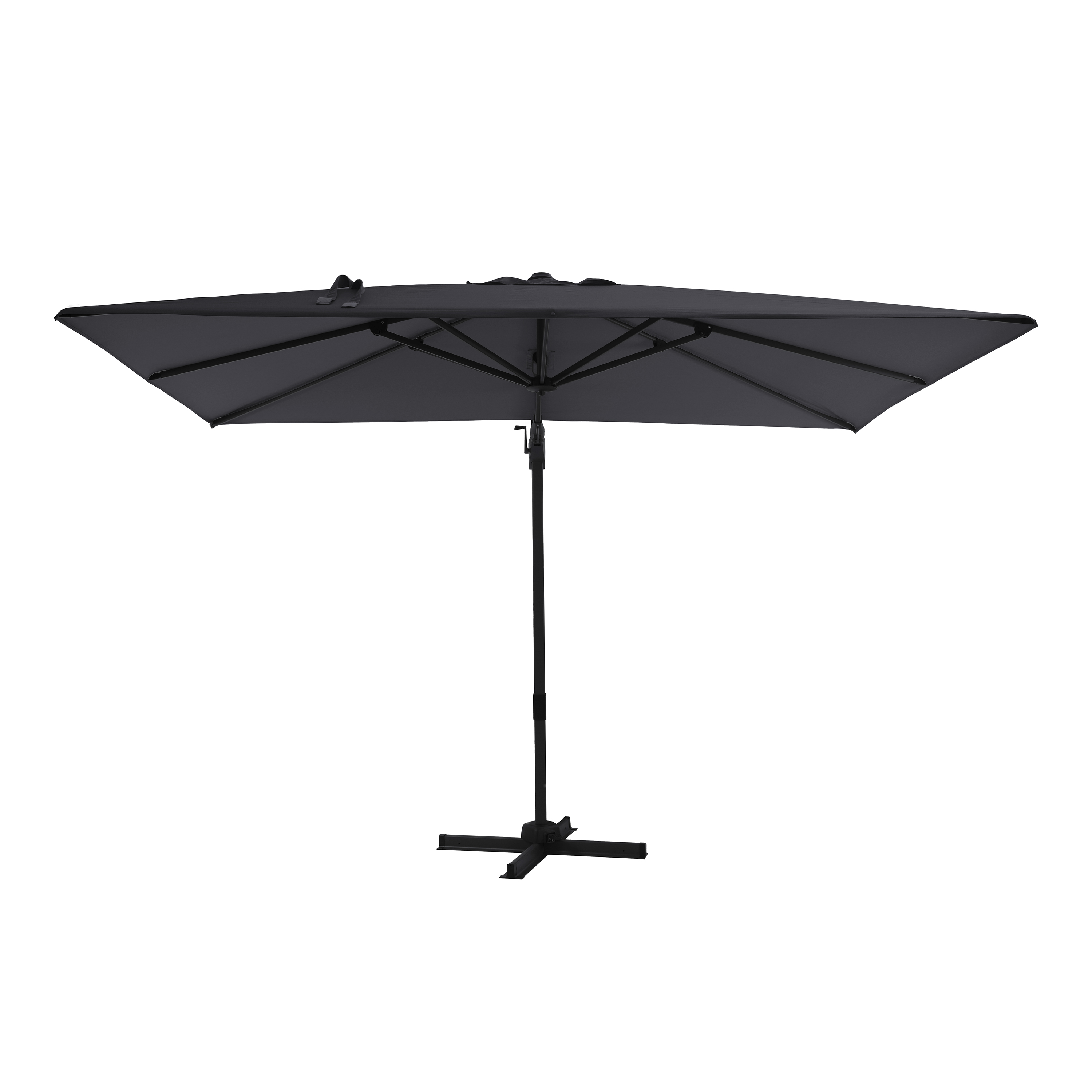 AXI Milad Premium Zweefparasol 200x300cm Antraciet/grijs 