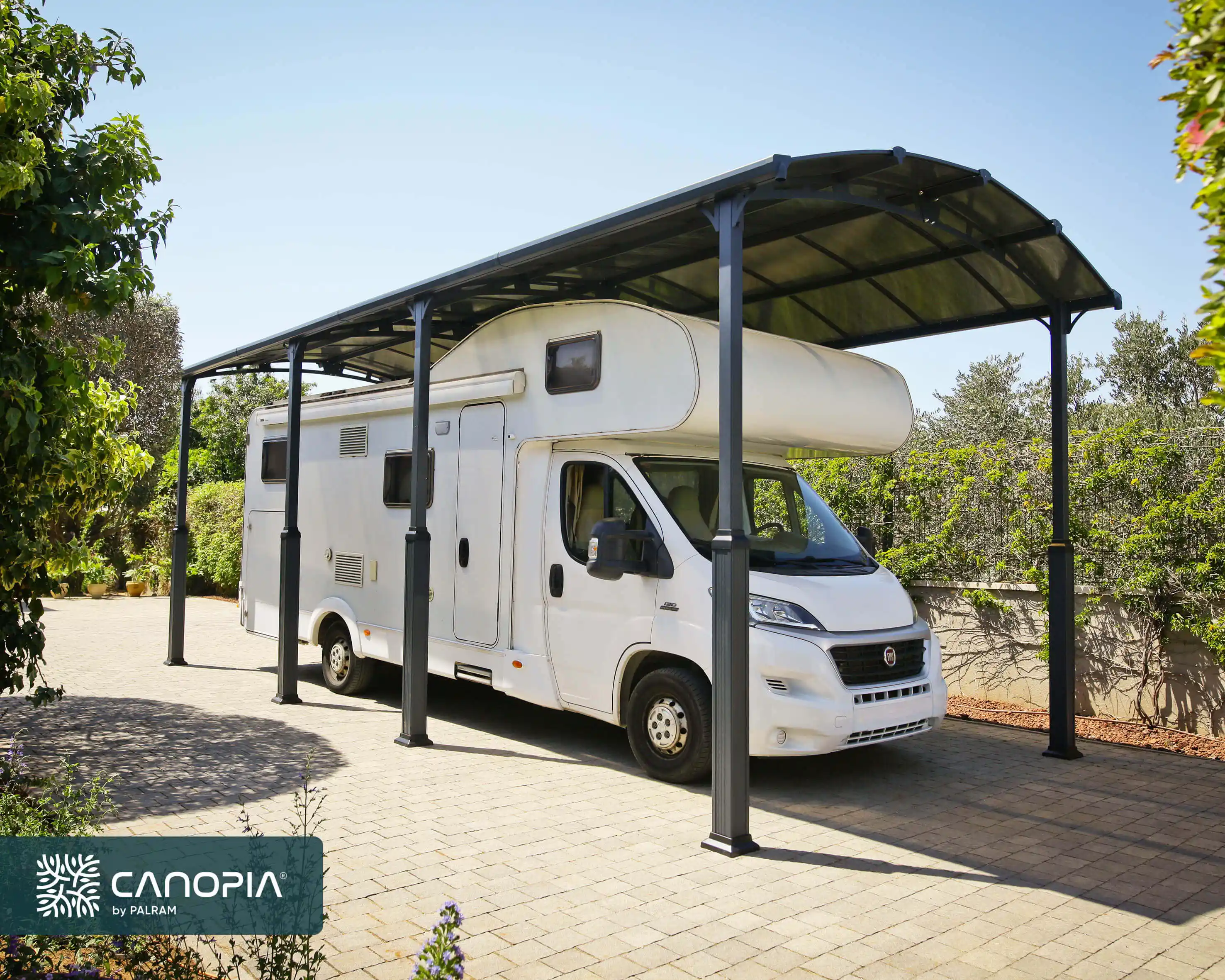 Canopia Alpine Wohnwagen Carport und Bootshaus 863X360X307cmDunkelgrau Bronze Canopia Alpine Wohnwagen Carport und Bootshaus 863X360X307cmDunkelgrau Bronze