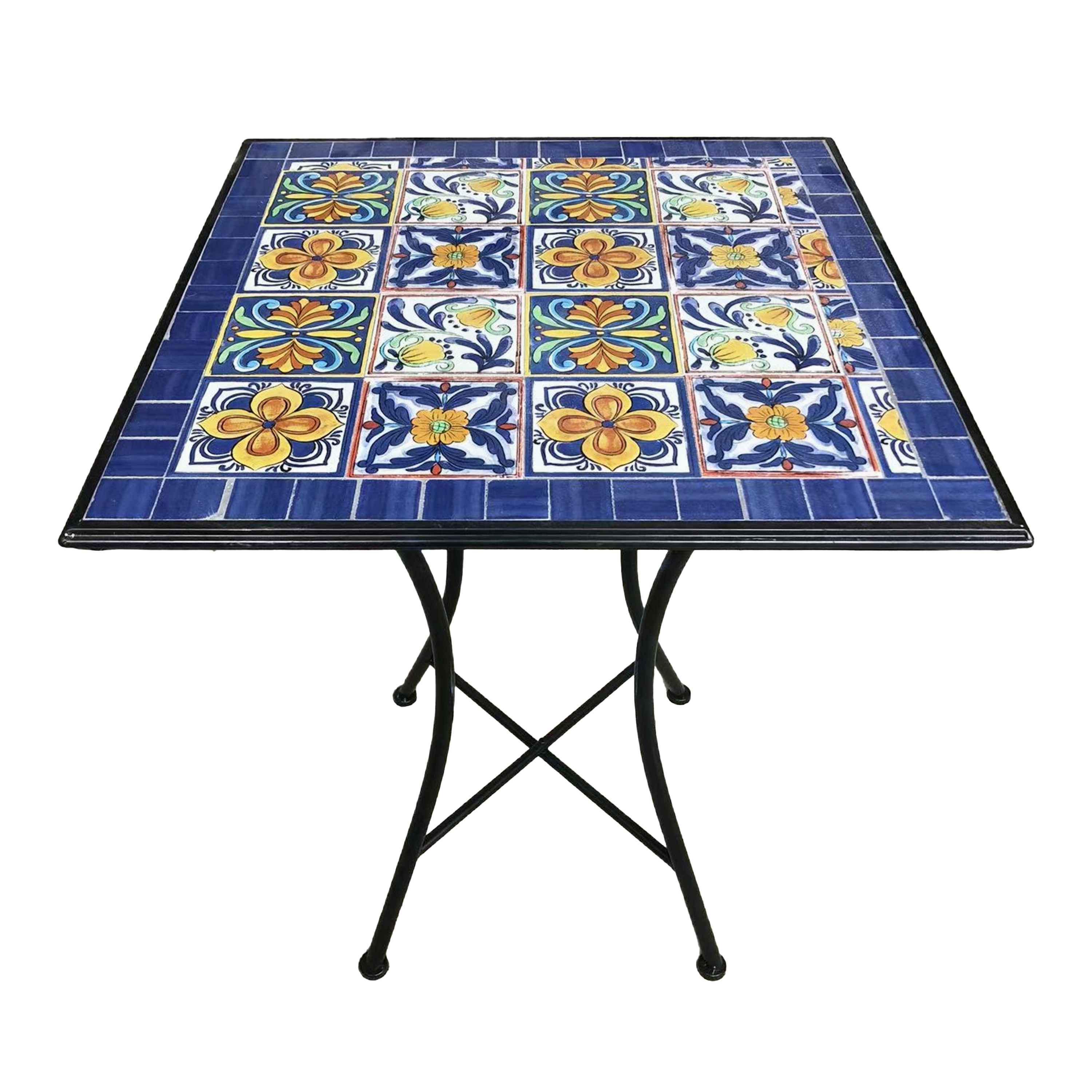 AXI Camilla Bistro Set Mosaic Mediterranean Style - Blue/Yellow