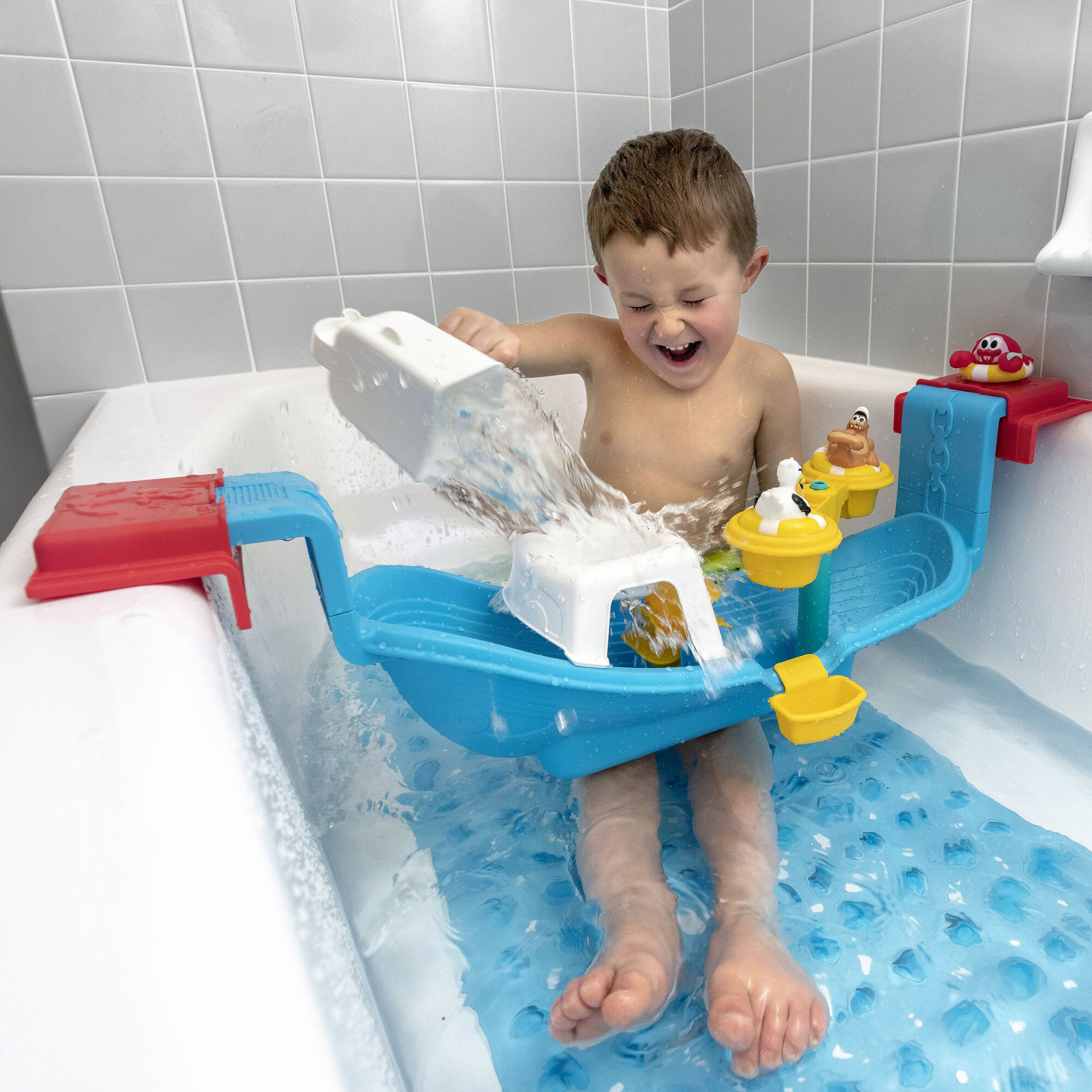 Step2 Nautical Rain Showers Bath Set-0733538414093 Step2 Nautical Rain Showers Bath Set