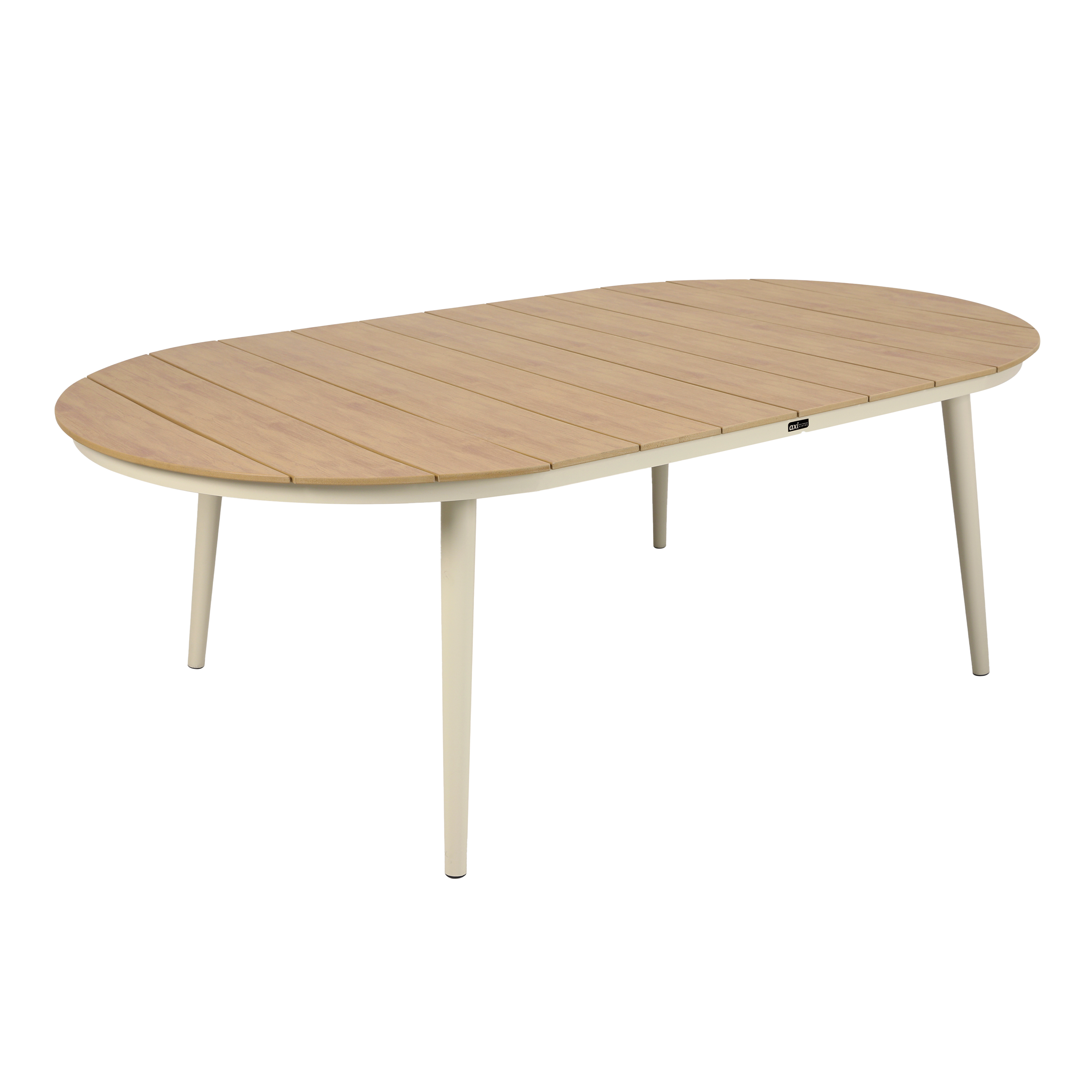 AXI Chay Garden Set with 8 Chairs – Beige with Polywood in Wood Effect