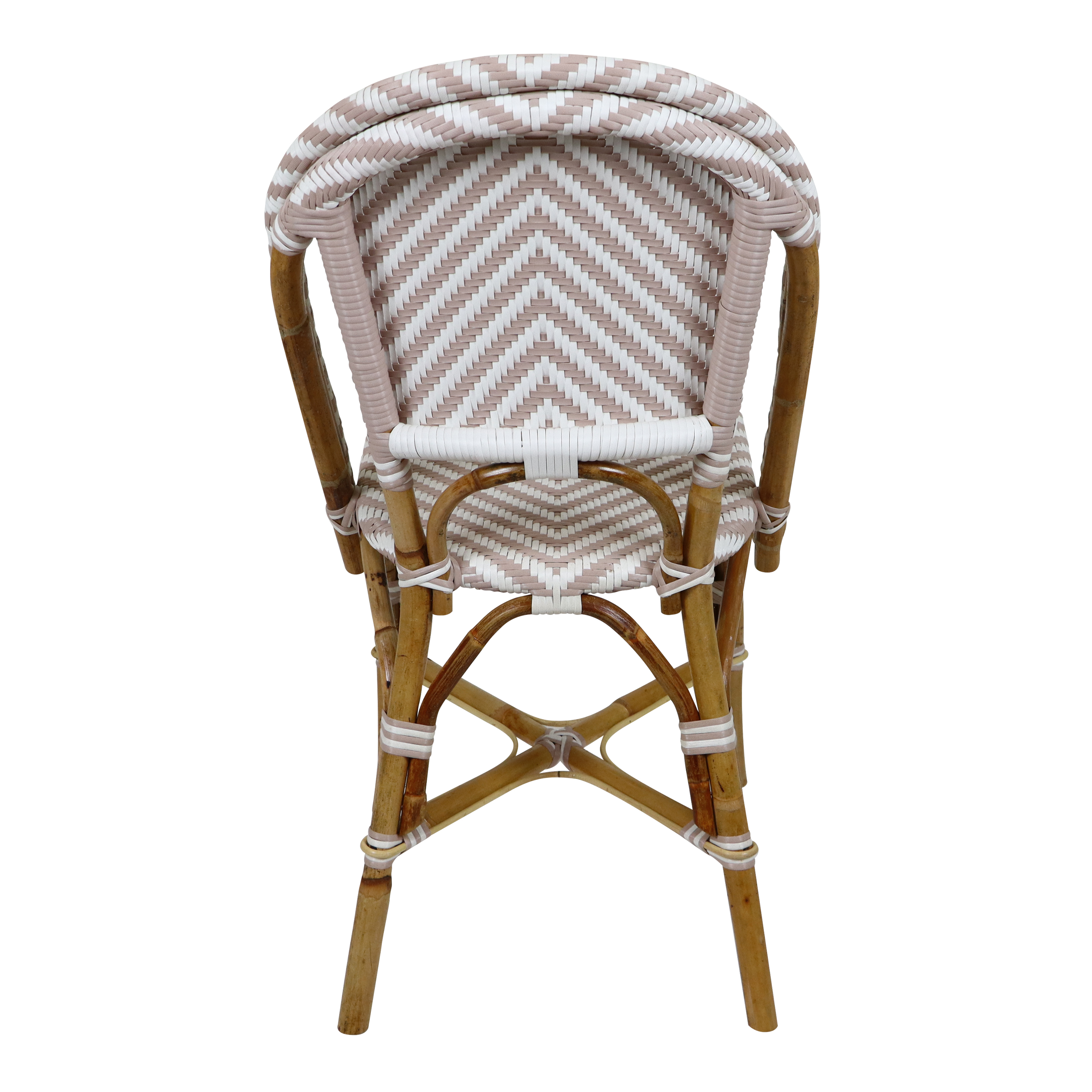 AXI Jacqueline Rattan Bistro Set Brown/White