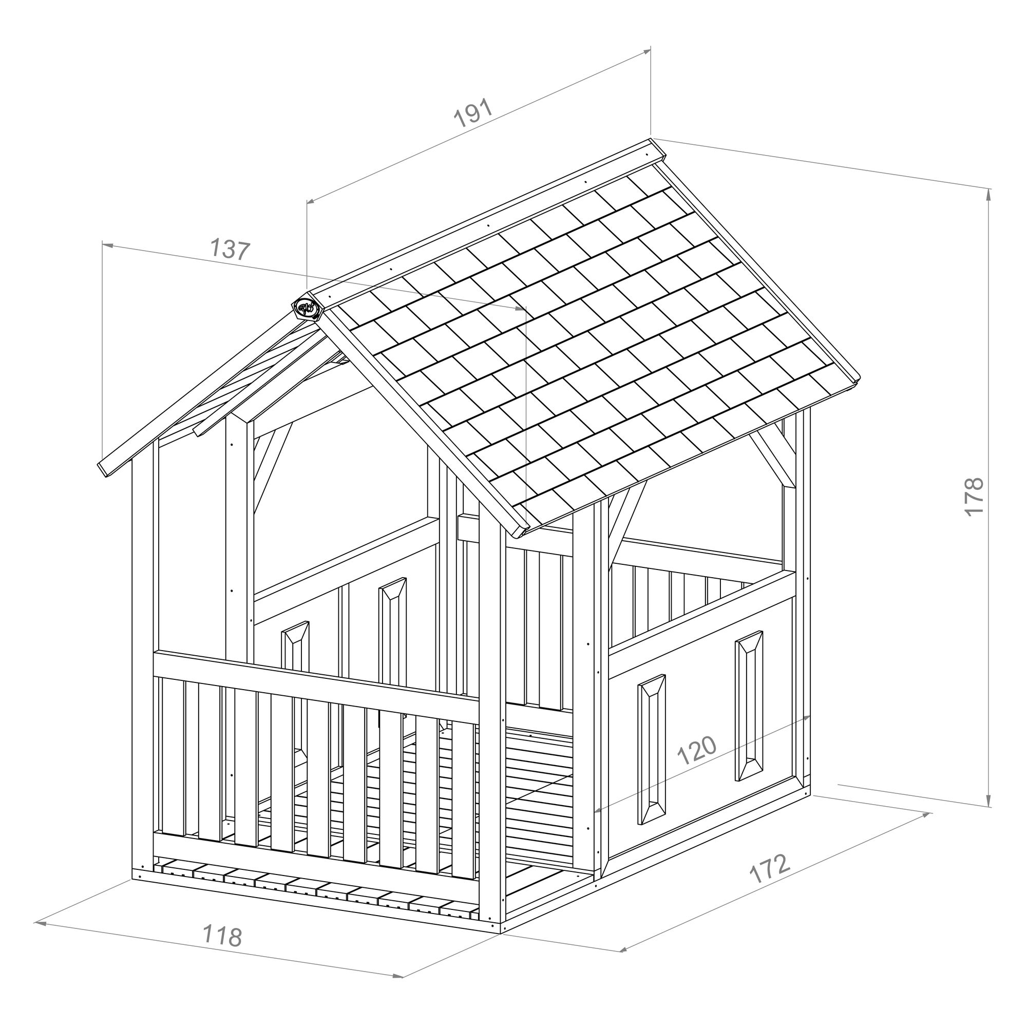 AXI Forest Playhouse Brown/green