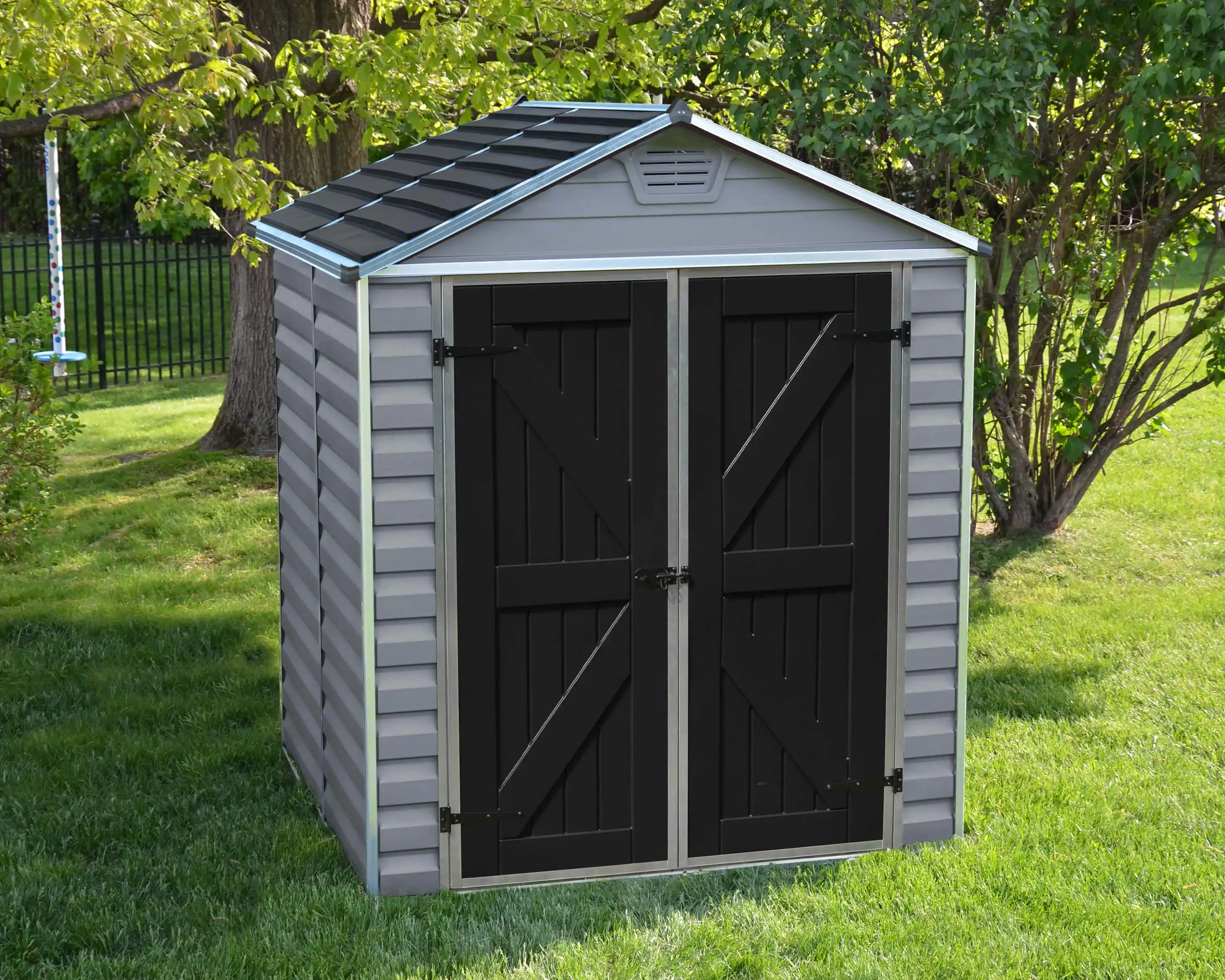 Canopia Skylight 154X185X217 cm Openlucht schuur voor tuin Donkergrijs Deco-7290108134049 Canopia Skylight 154X185X217 cm Openlucht schuur voor tuin Donkergrijs Deco