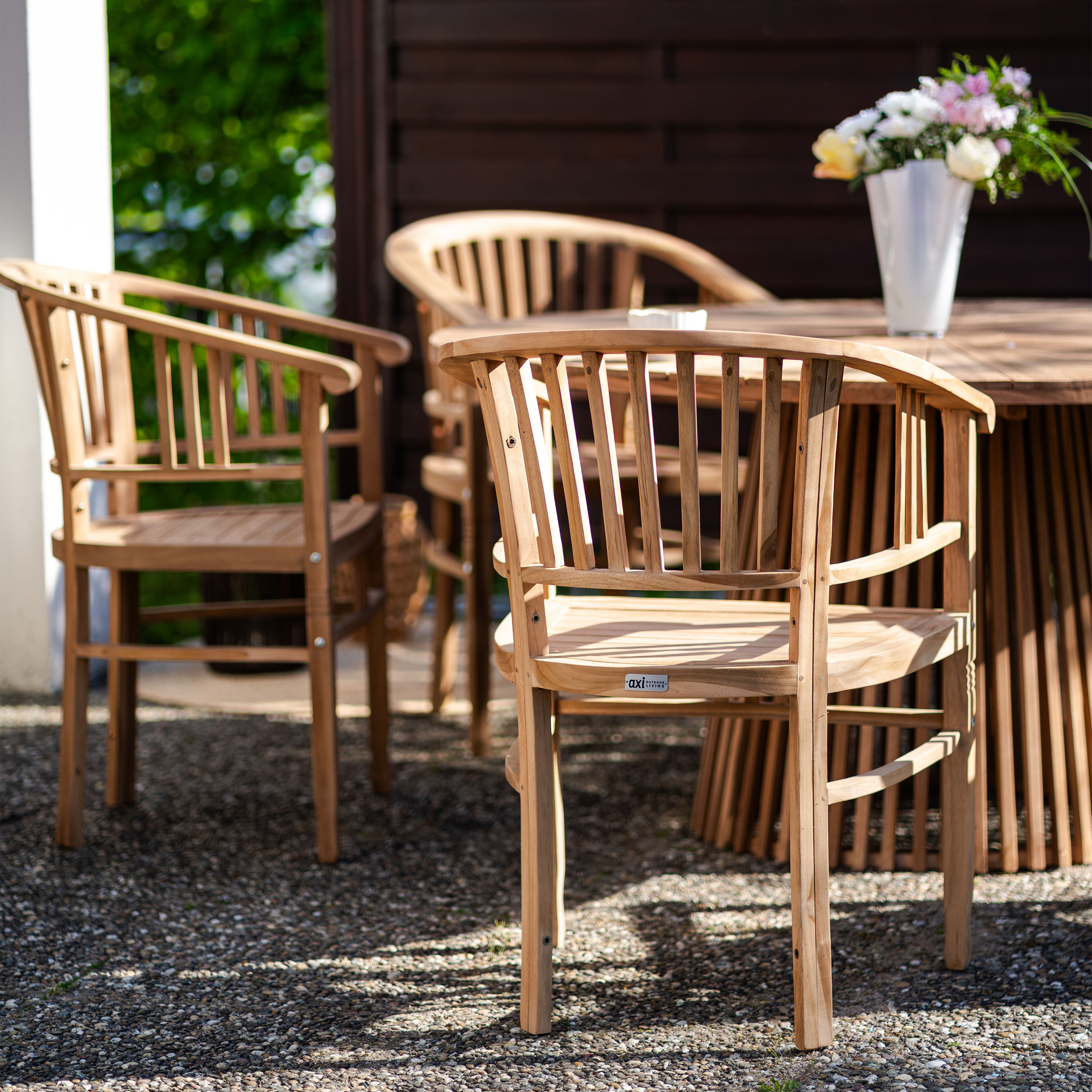 AXI Hani Teak Round Garden Table Ø 150 cm
