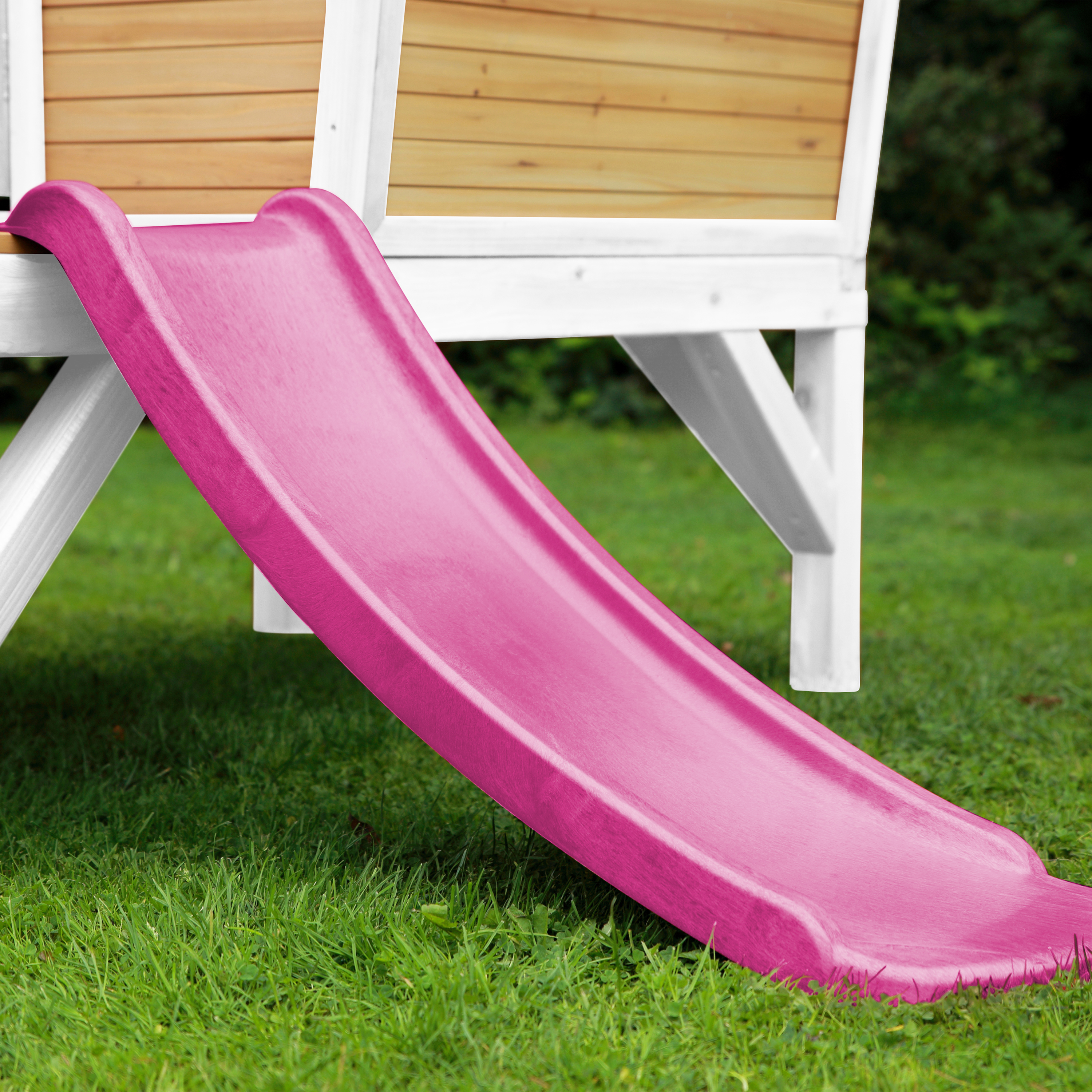 AXI Robin Playhouse Brown/White - Purple Slide