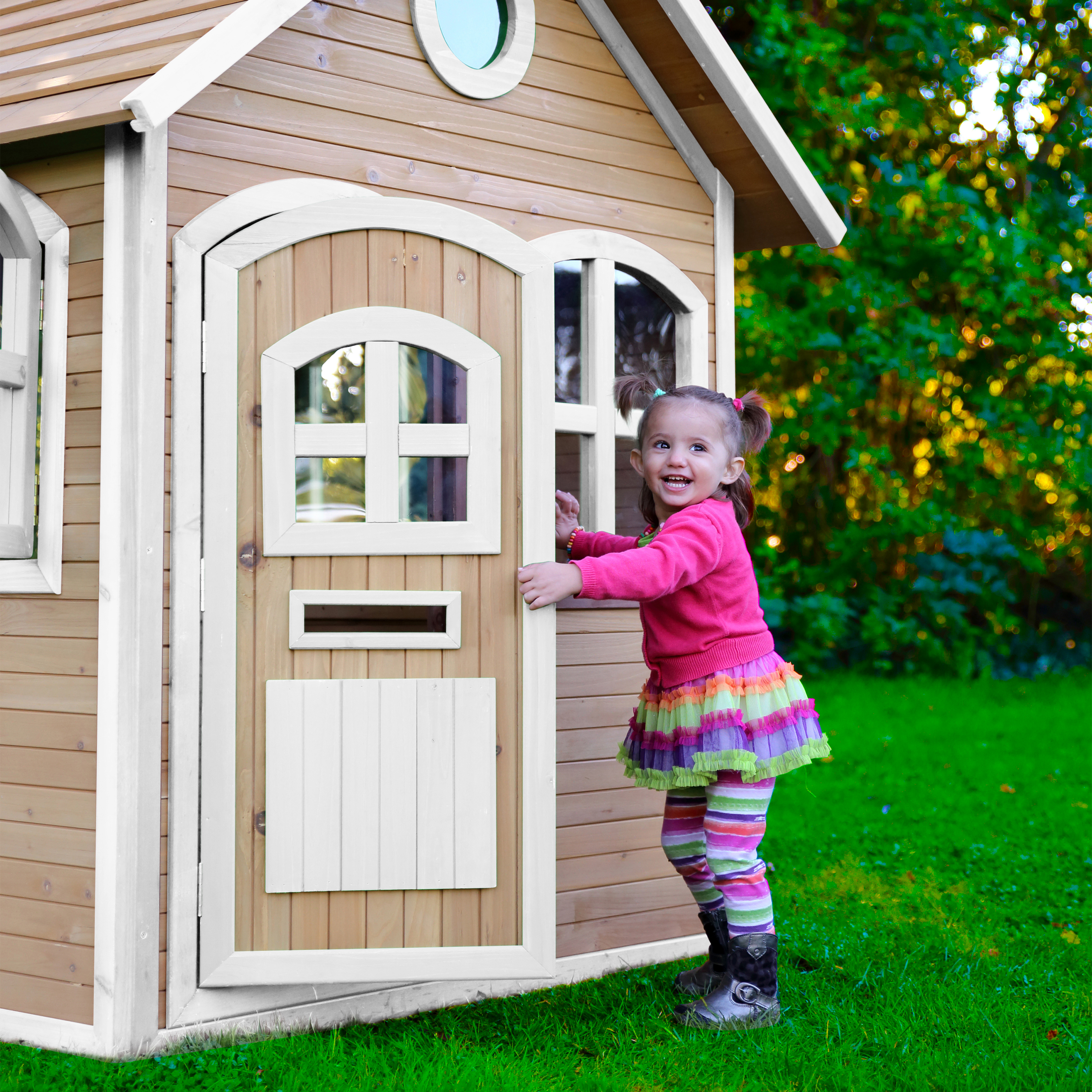 AXI Julia Playhouse Brown/White-8717973932734 AXI Julia Playhouse Brown/White