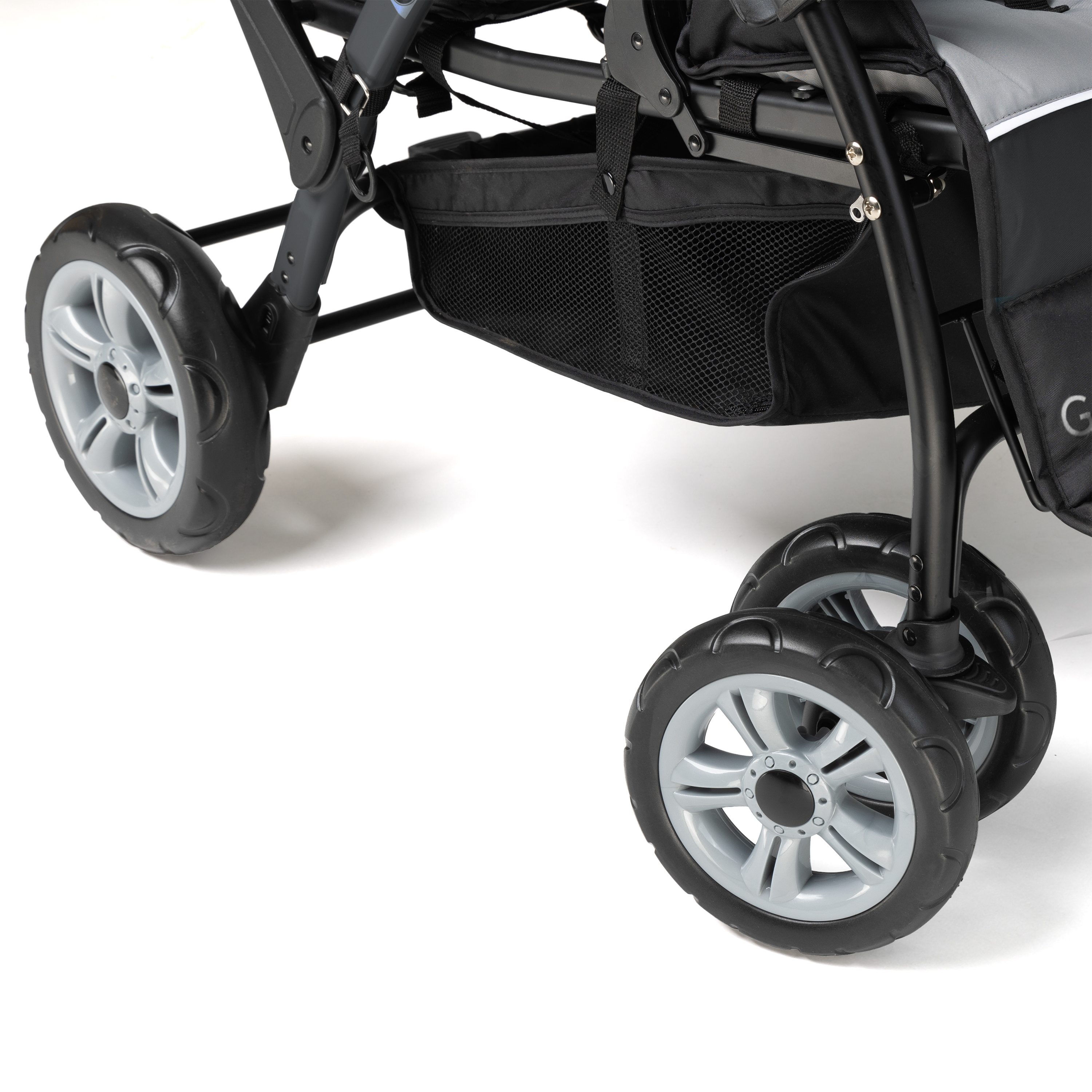 Gaggle Compass 4x4 Quad Kinderwagen für 4 Kinder Schwarz