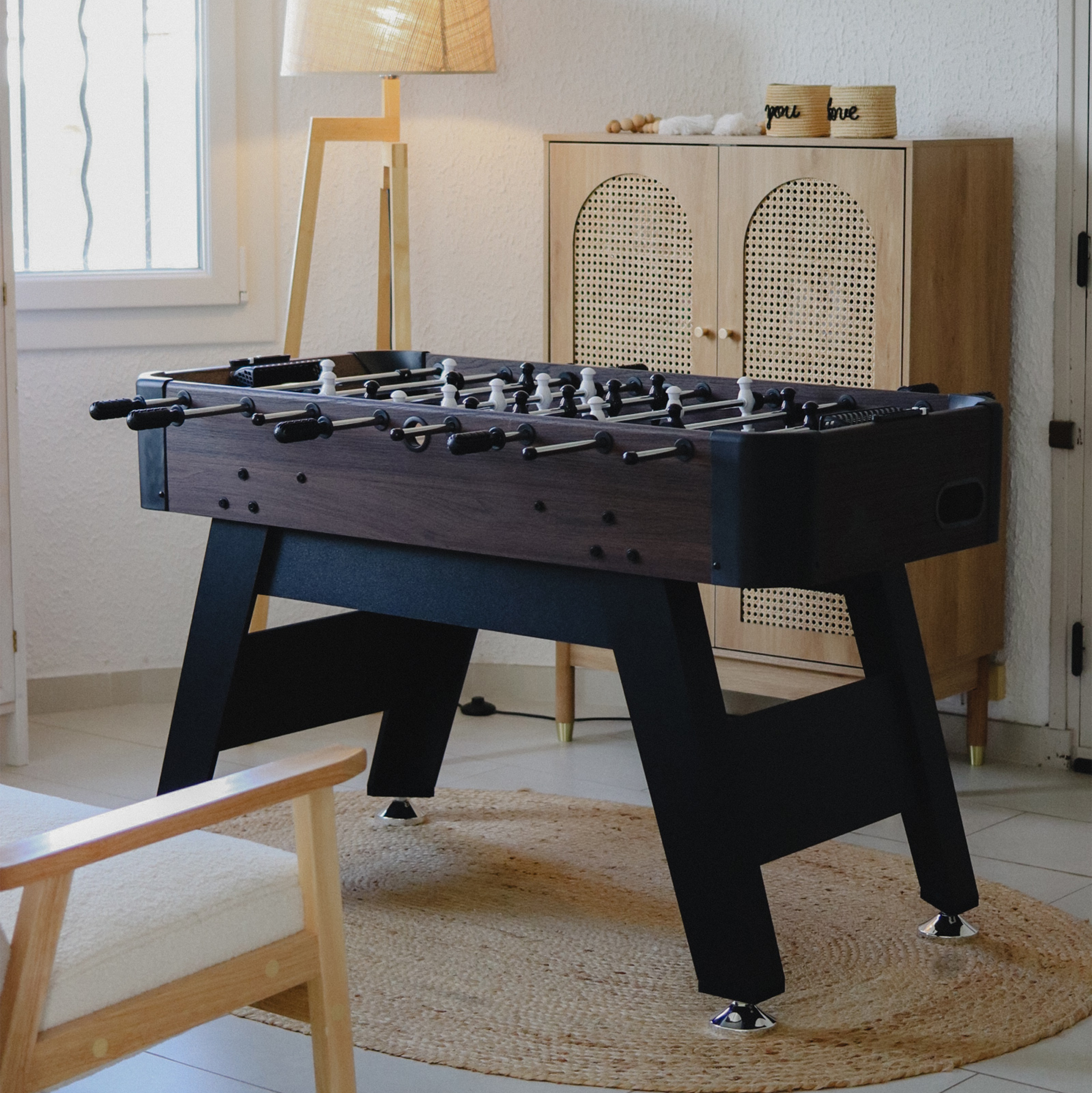 Cougar Striker Football Table Dark Brown/Black