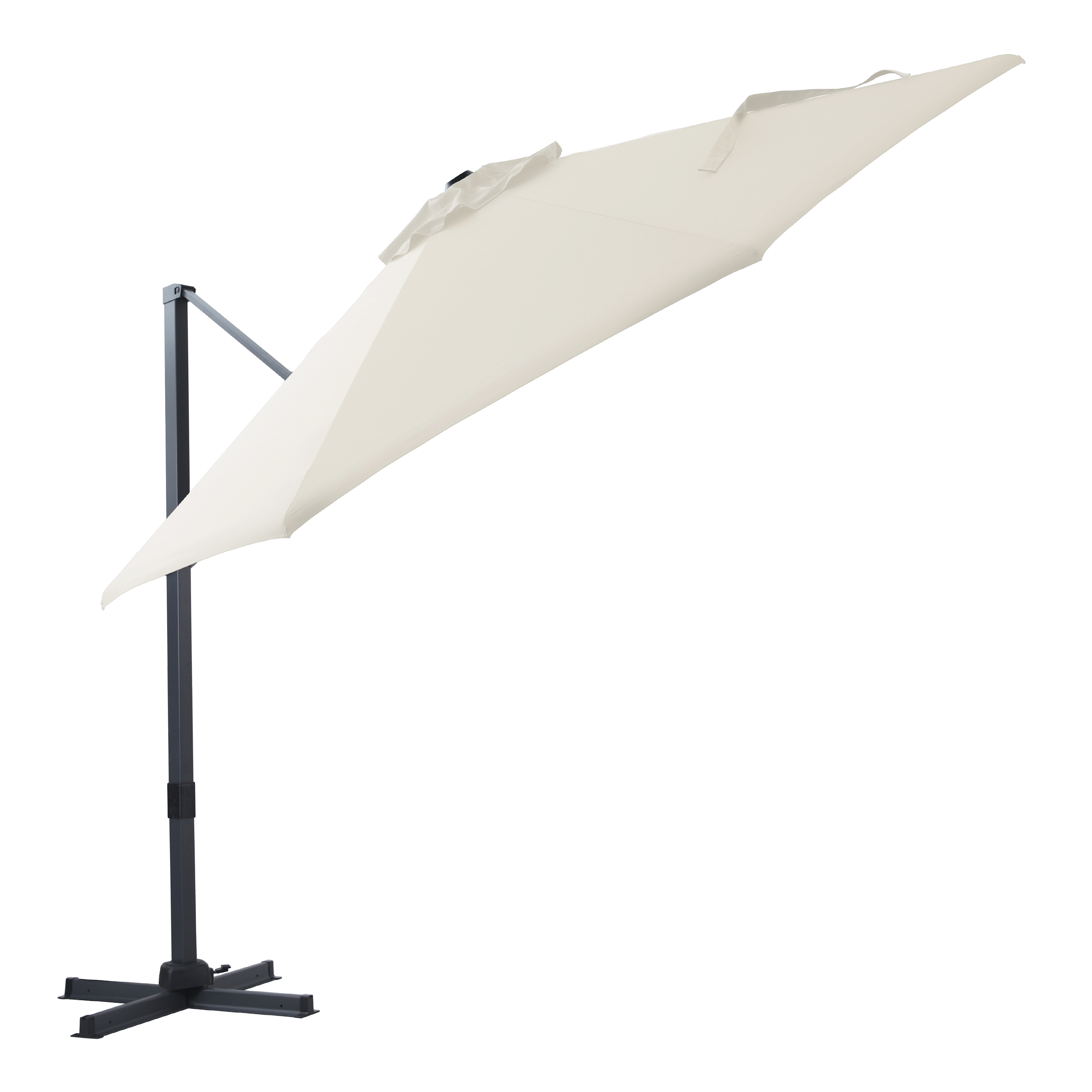 AXI Cyrus Premium Ampelschirm Ø 300cm Anthrazit/Beige