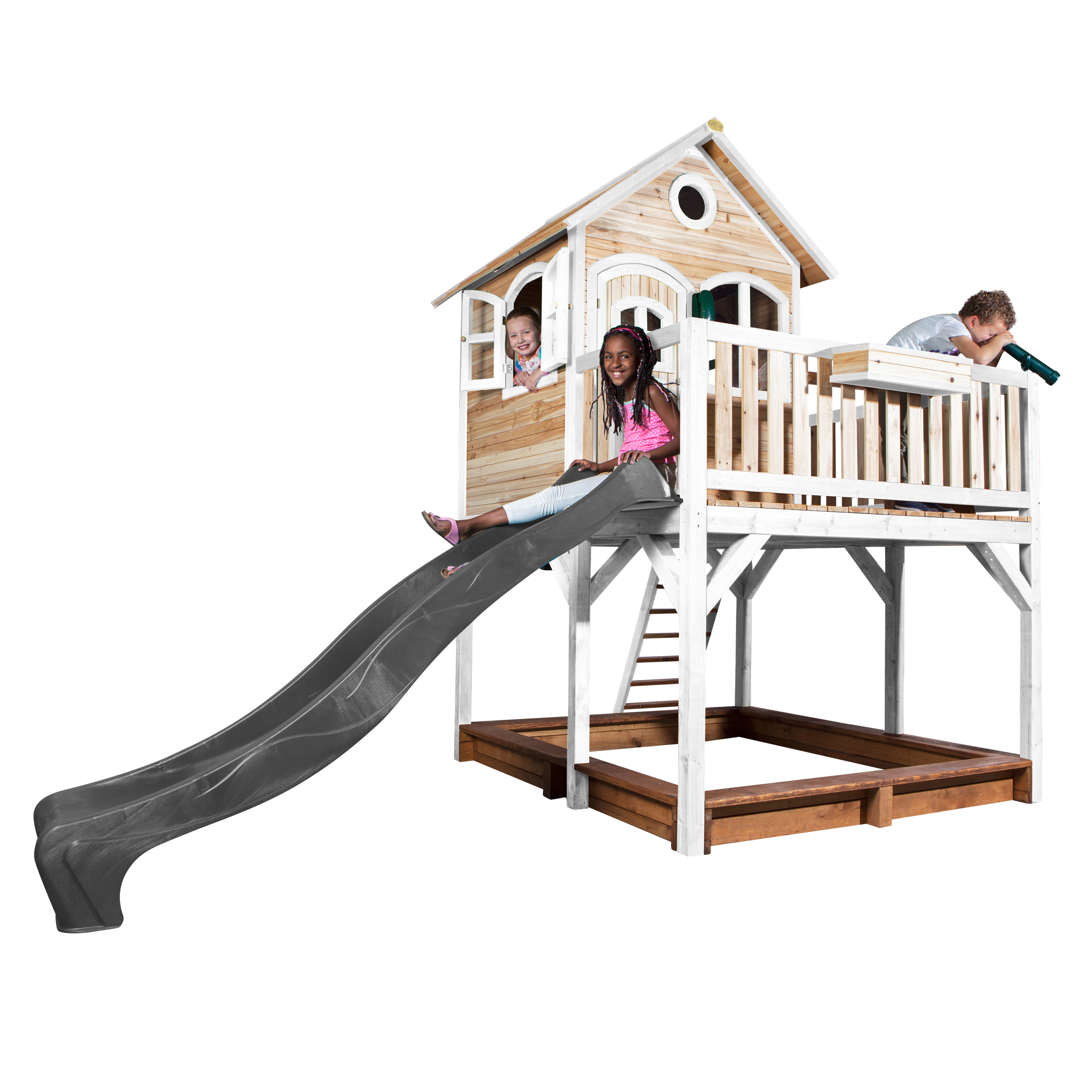 AXI Liam Playhouse Brown/White - Grey Slide