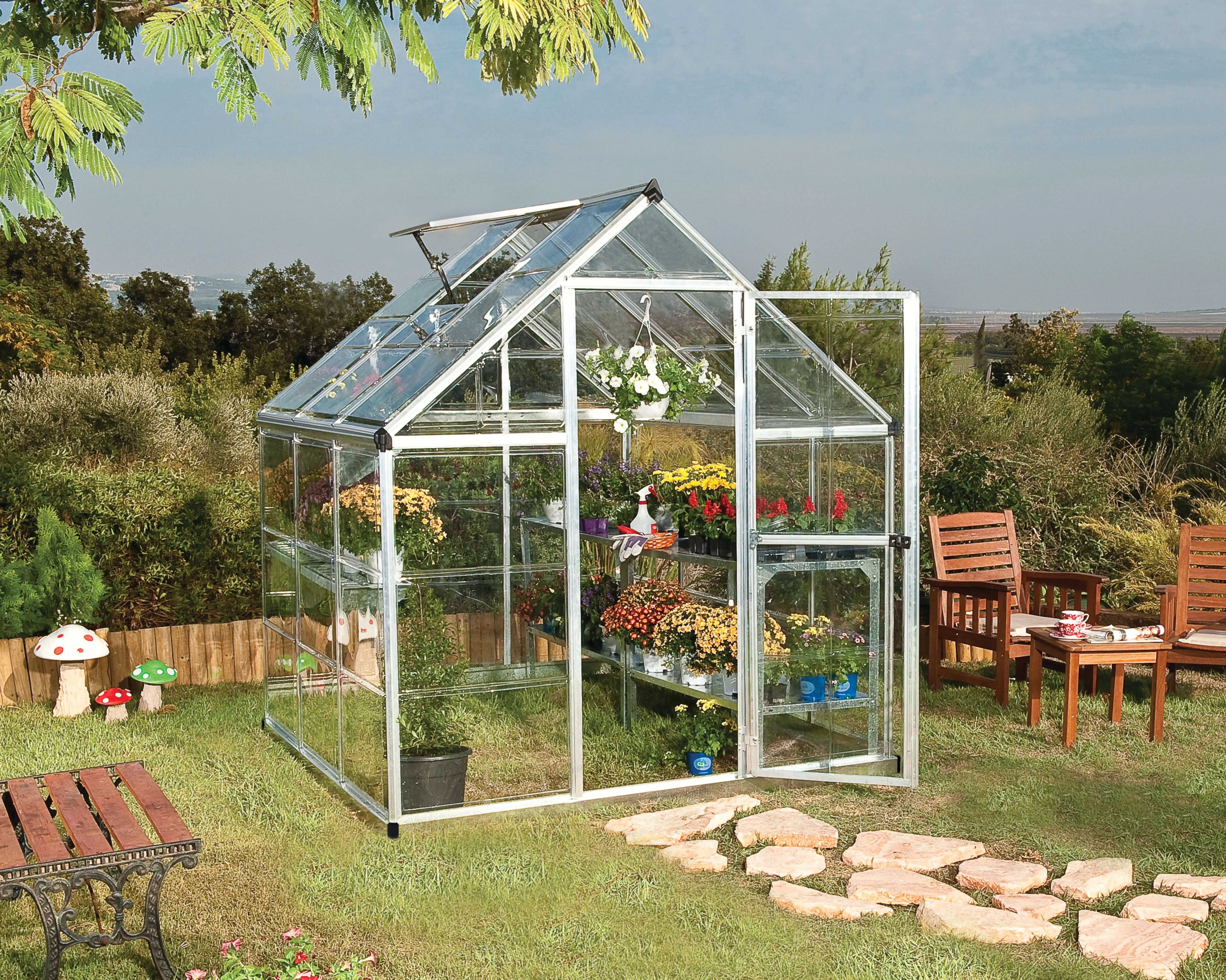 Canopia Harmony 186X185X208 cm Tuinkas Zilver Helder