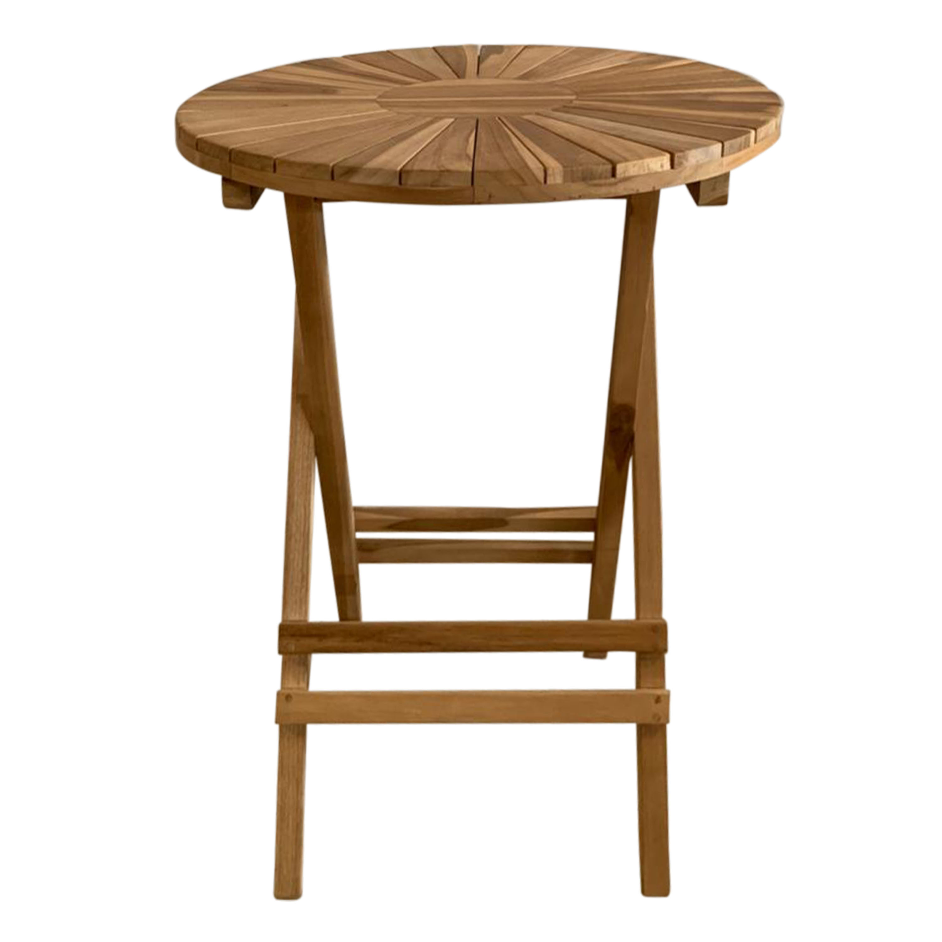 AXI Gia Teak Round Garden Table Foldable Ø 60 cm