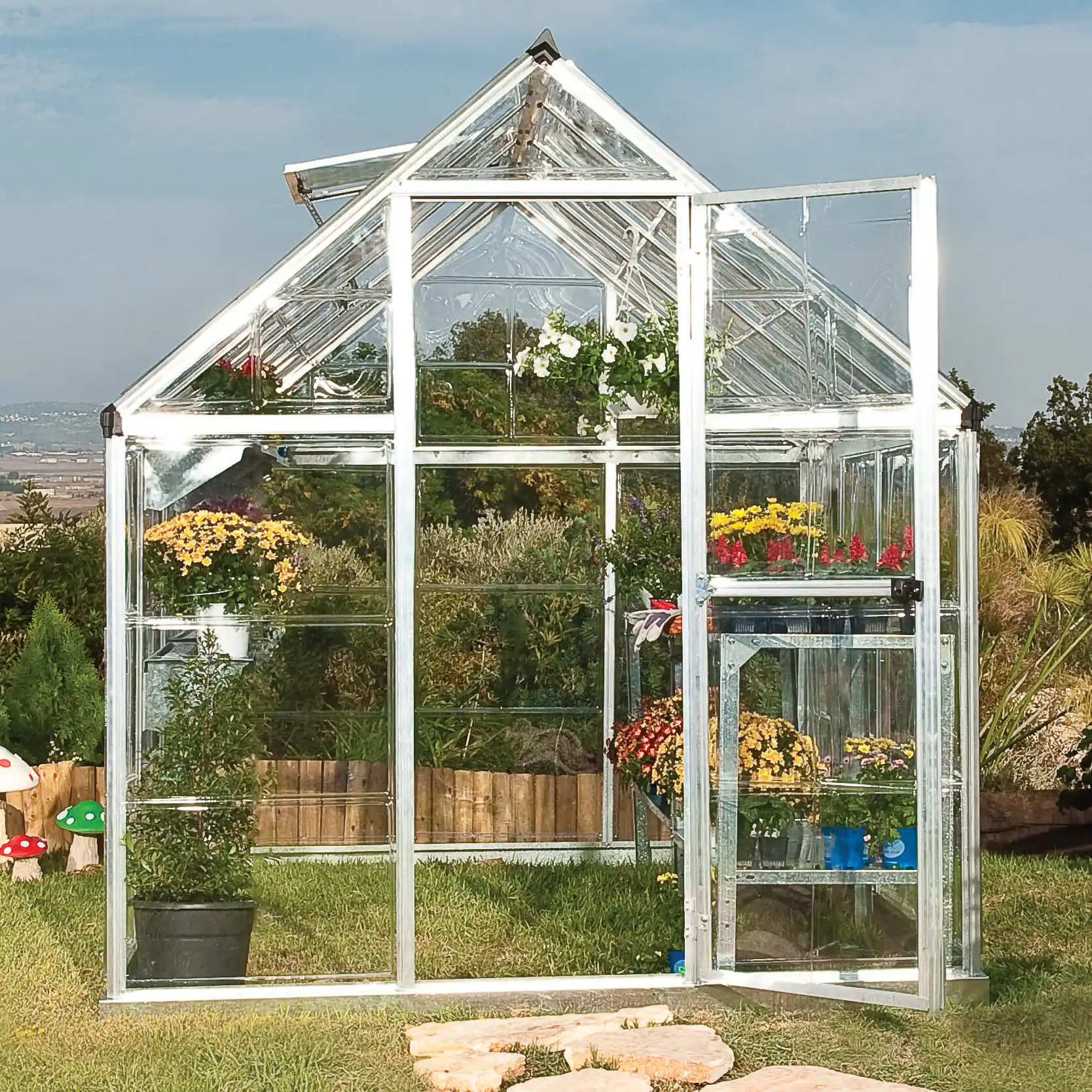 Canopia Harmony 370X185X208 cm Tuinkas Zilver Helder