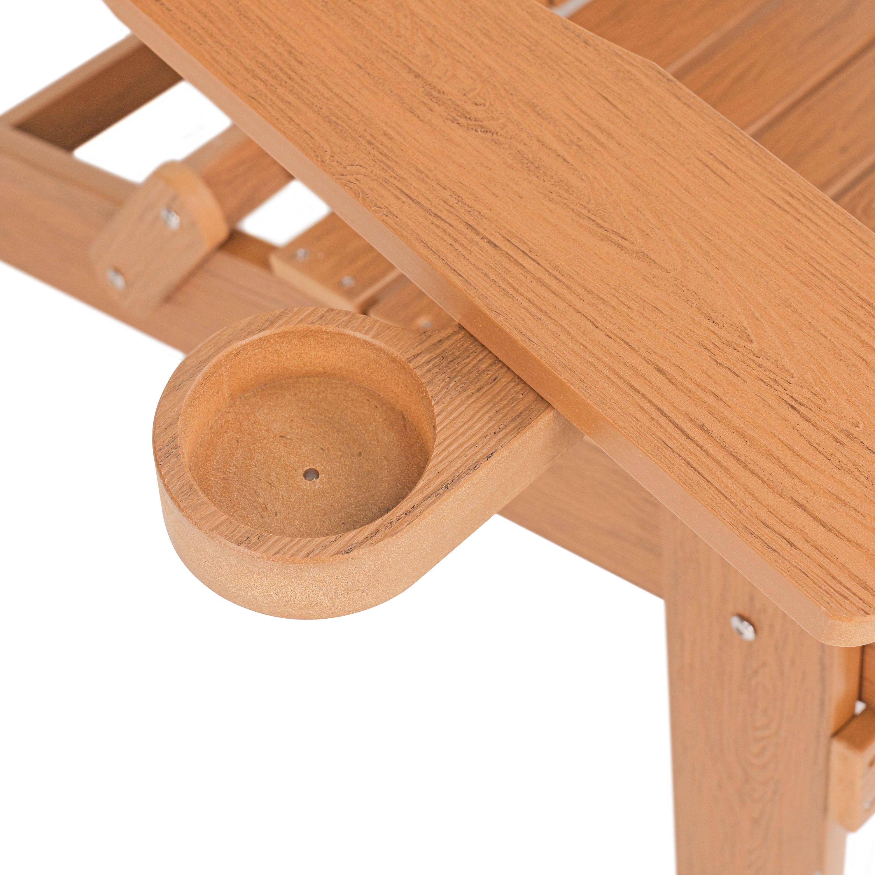 AXI Claire Folding Adirondack Chair Plastic Brown