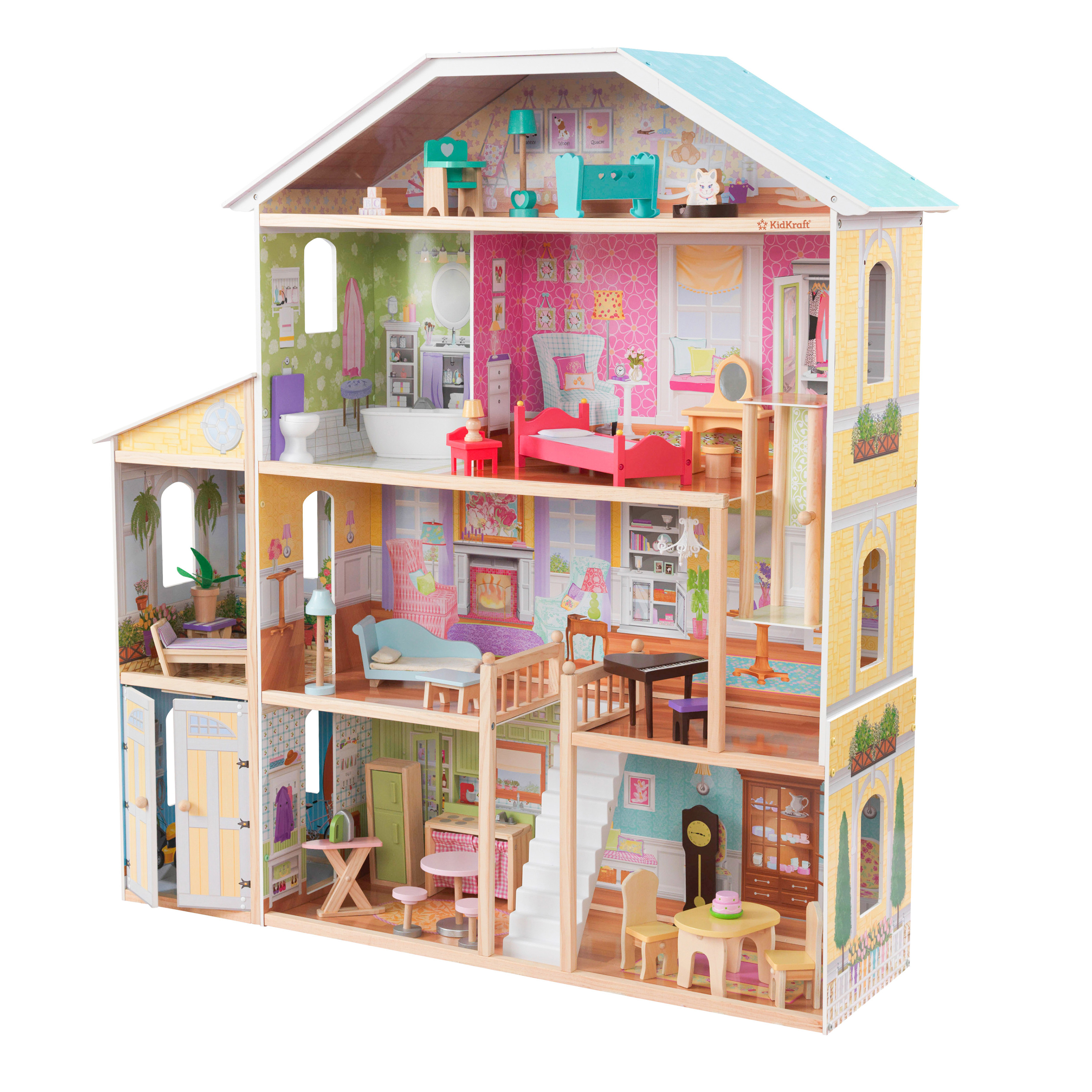 KidKraft Majestic Mansion Dollhouse-0706943652527 KidKraft Majestic Mansion Dollhouse