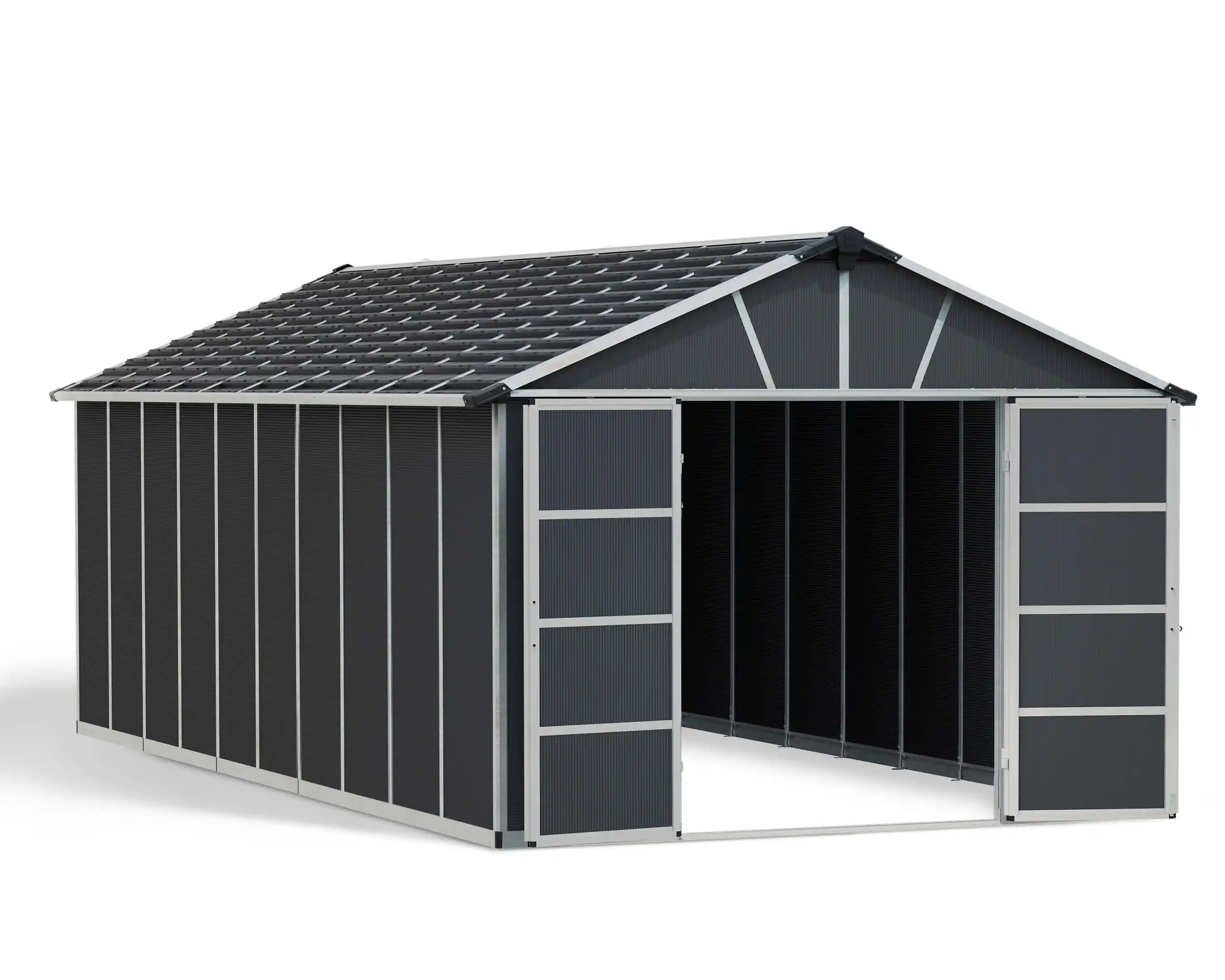 Canopia Yukon 643X332 cm grote schuur Donkergrijs-7290108139280 Canopia Yukon 643X332 cm grote schuur Donkergrijs