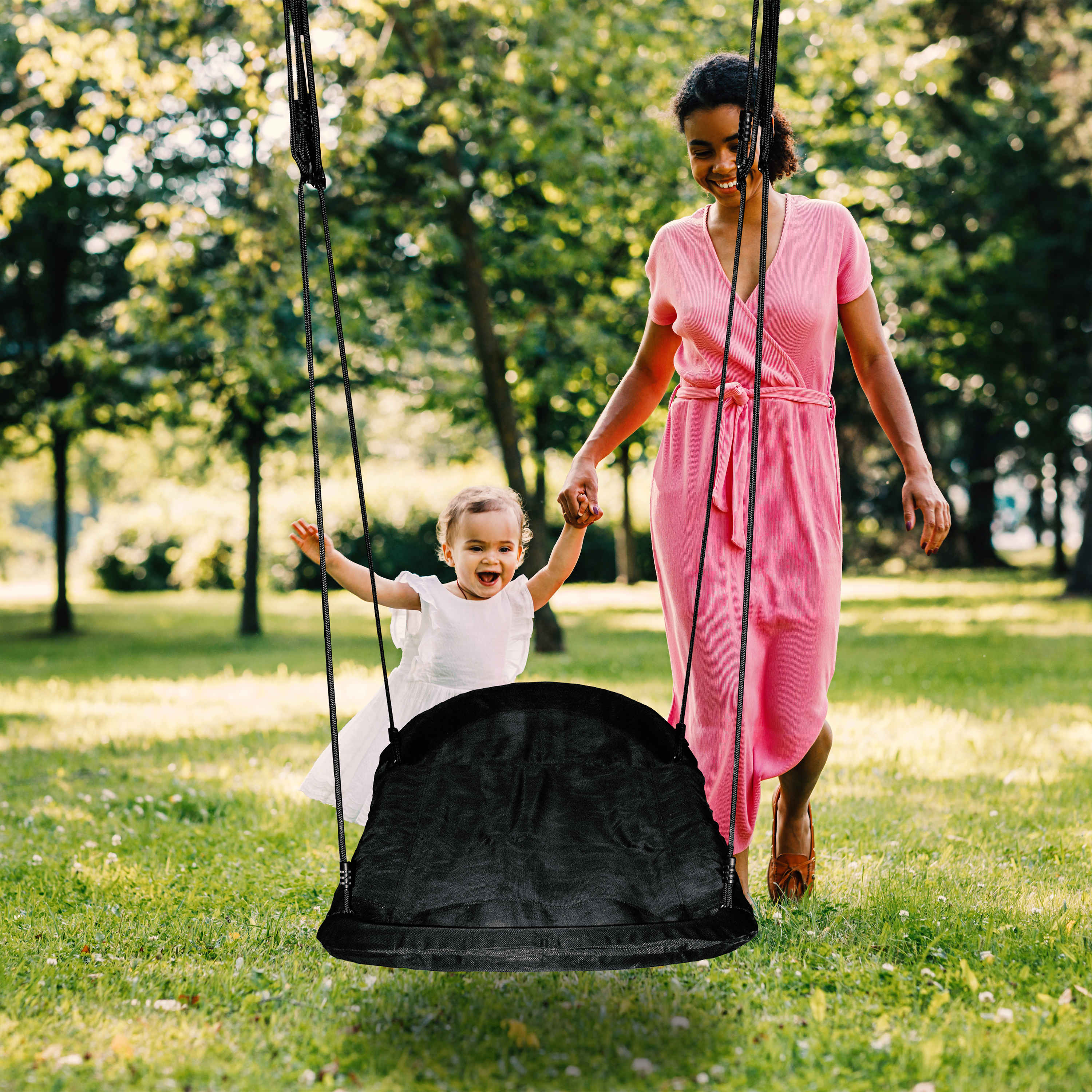 AXI Beach Tower with Climbing Frame and Roxy Nest Swing Set Grey/White - Purple Slide