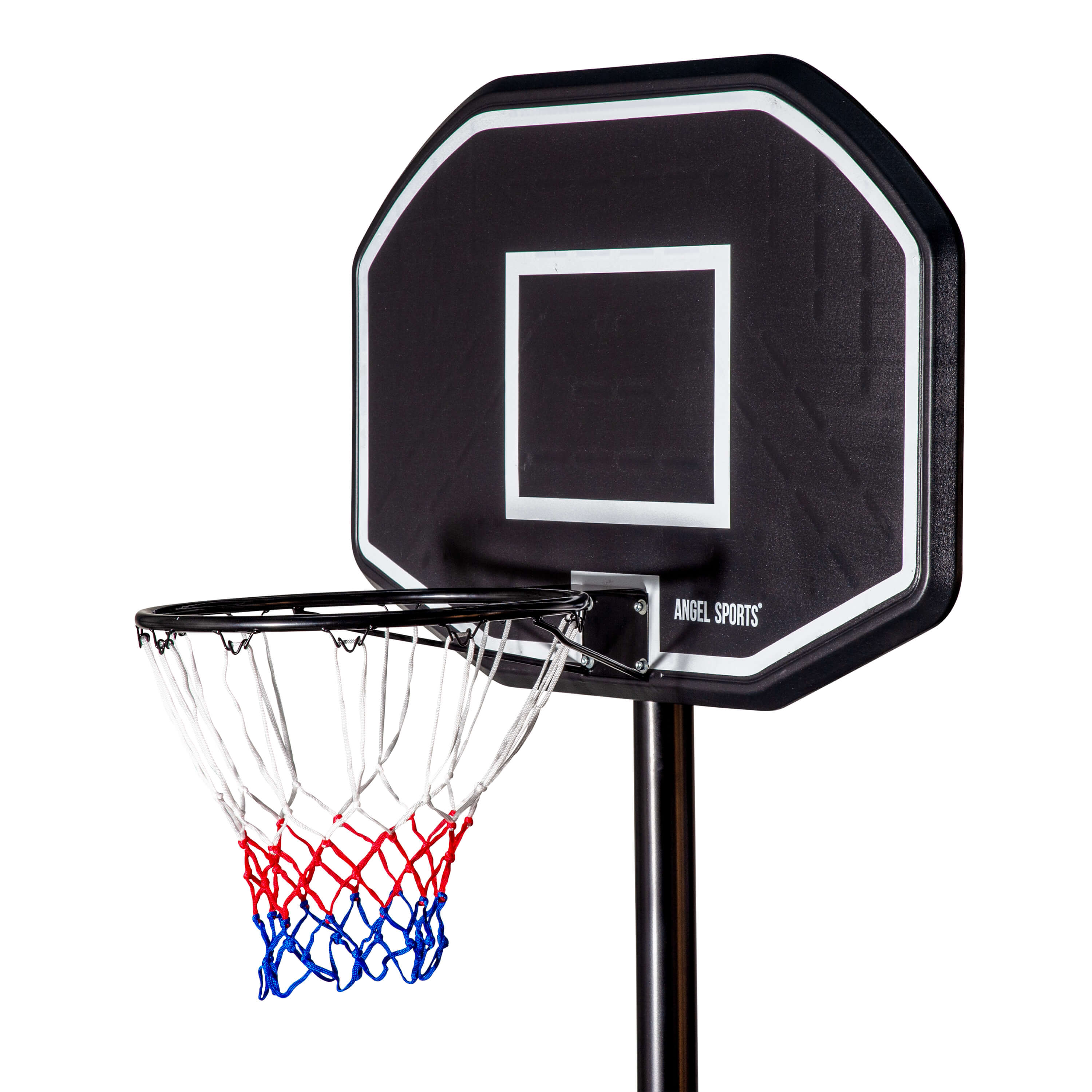 Angel Sports Höhenverstellbarer Basketballkorb mit Ständer 200-305 cm