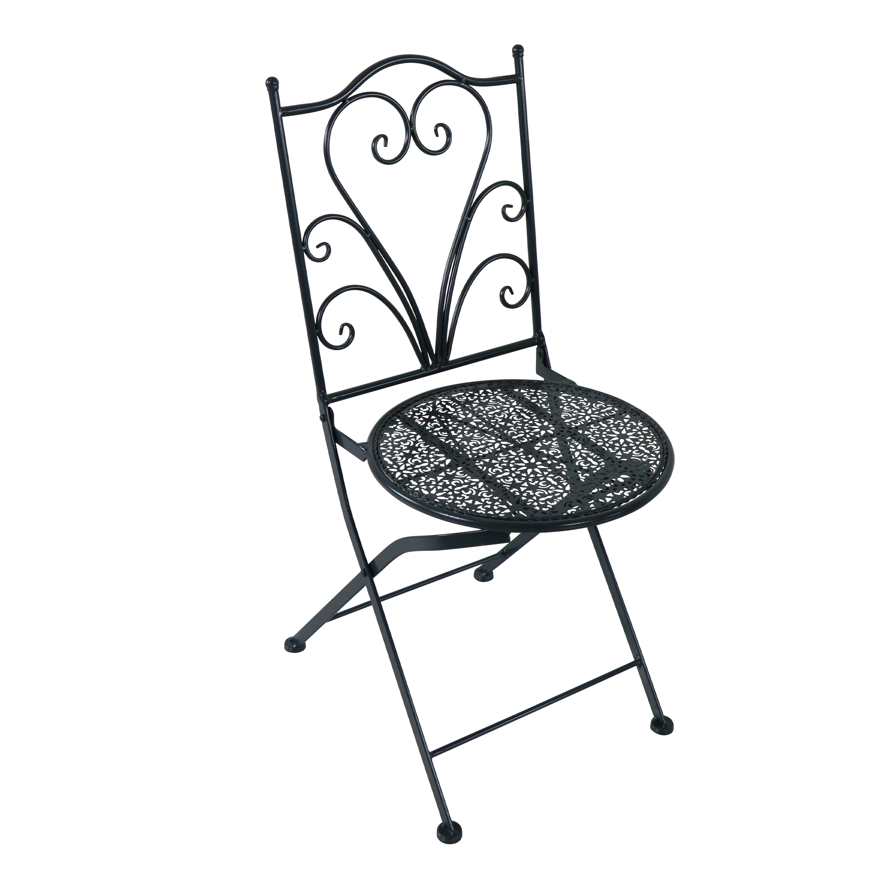 AXI Eloise Bistro Set Metall Gestanztes Anthrazit