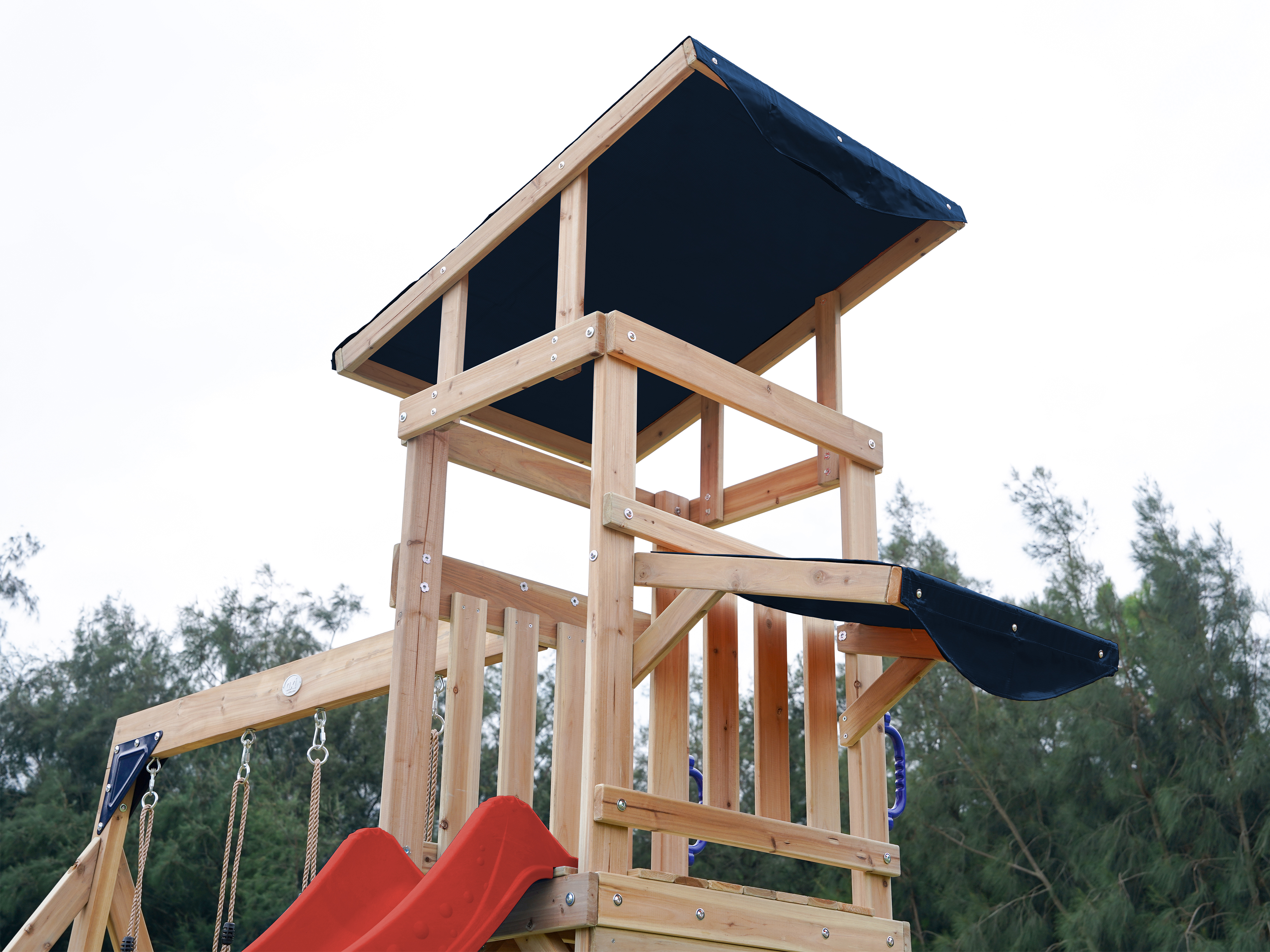 AXI Malik Play Set with Double Swing Brown - Red Slide 