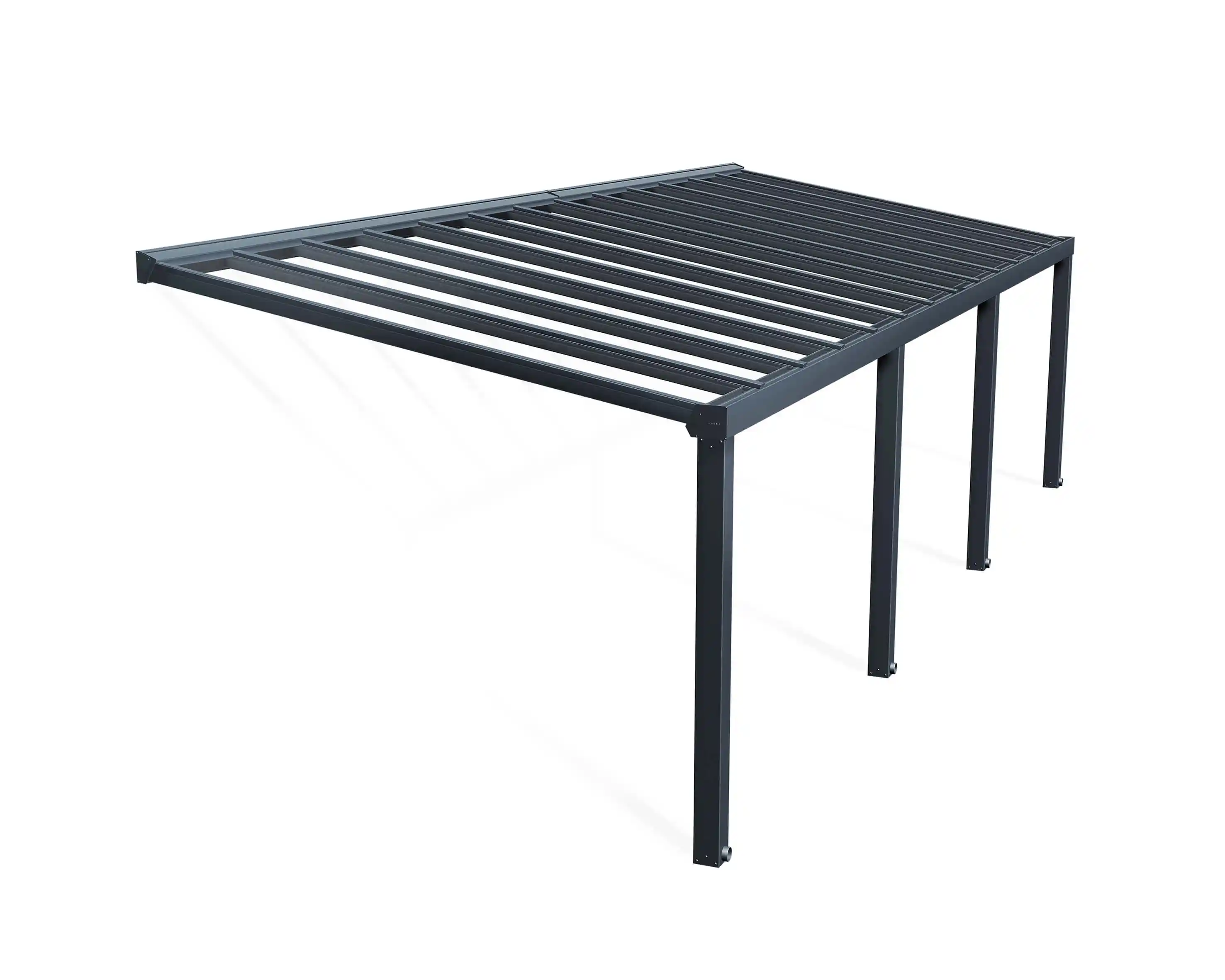 Canopia Stockholm 340X805 cm Terrasoverkapping Donkergrijs Helder-7290108601312 Canopia Stockholm 340X805 cm Terrasoverkapping Donkergrijs Helder