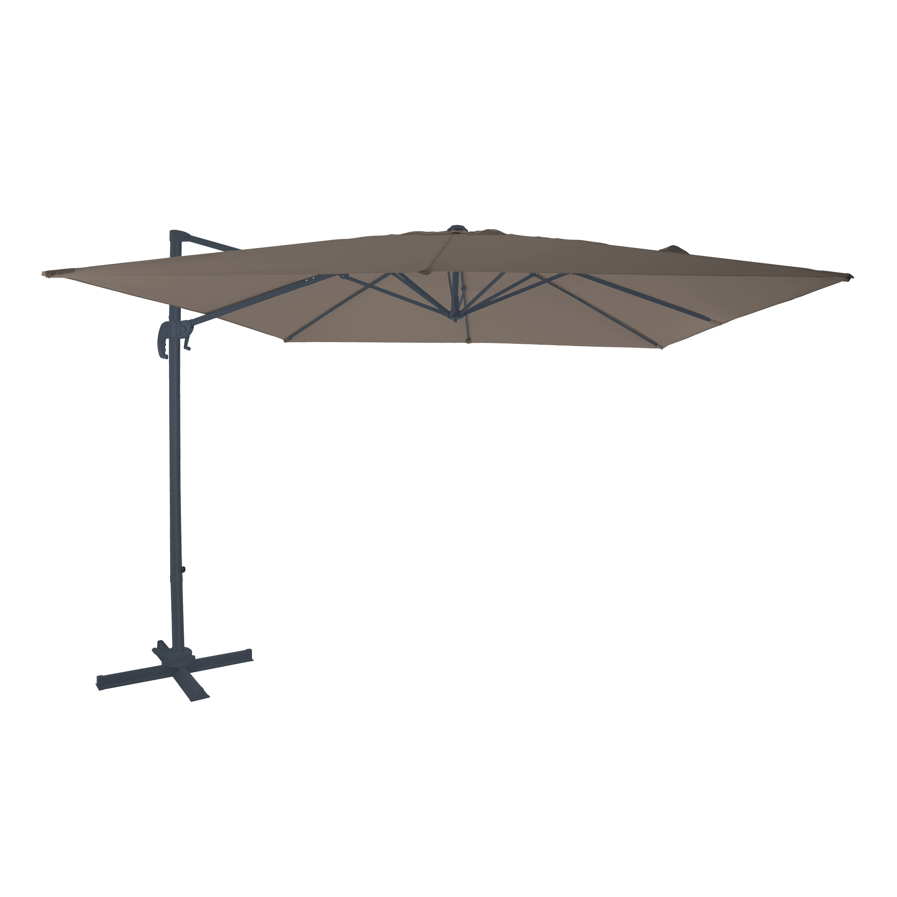 AXI Nima Cantilever Parasol 300x300 cm - Grey/Taupe